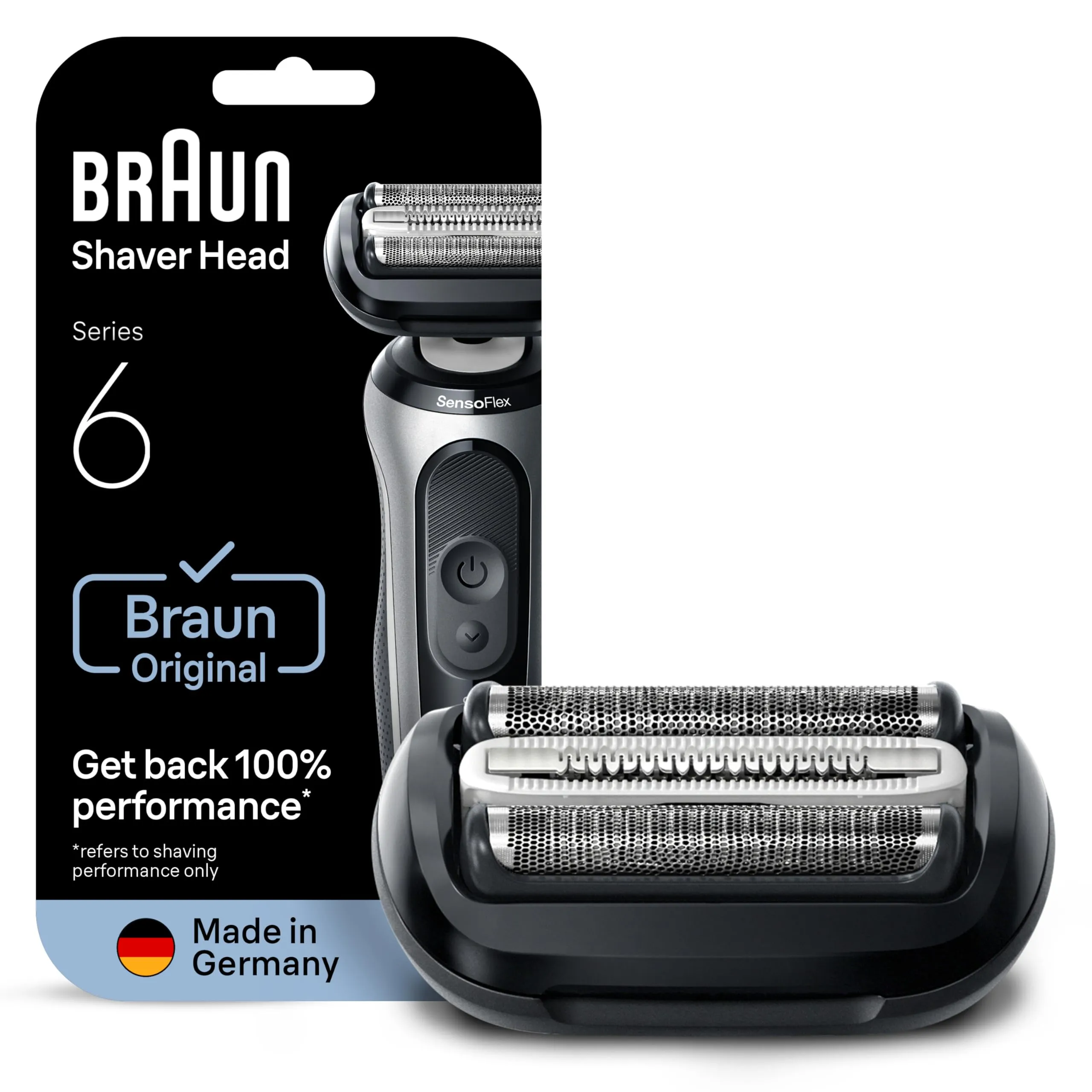 Testina di Ricambio Originale Braun Serie 6 64B per Rasoi Elettrici Uomo