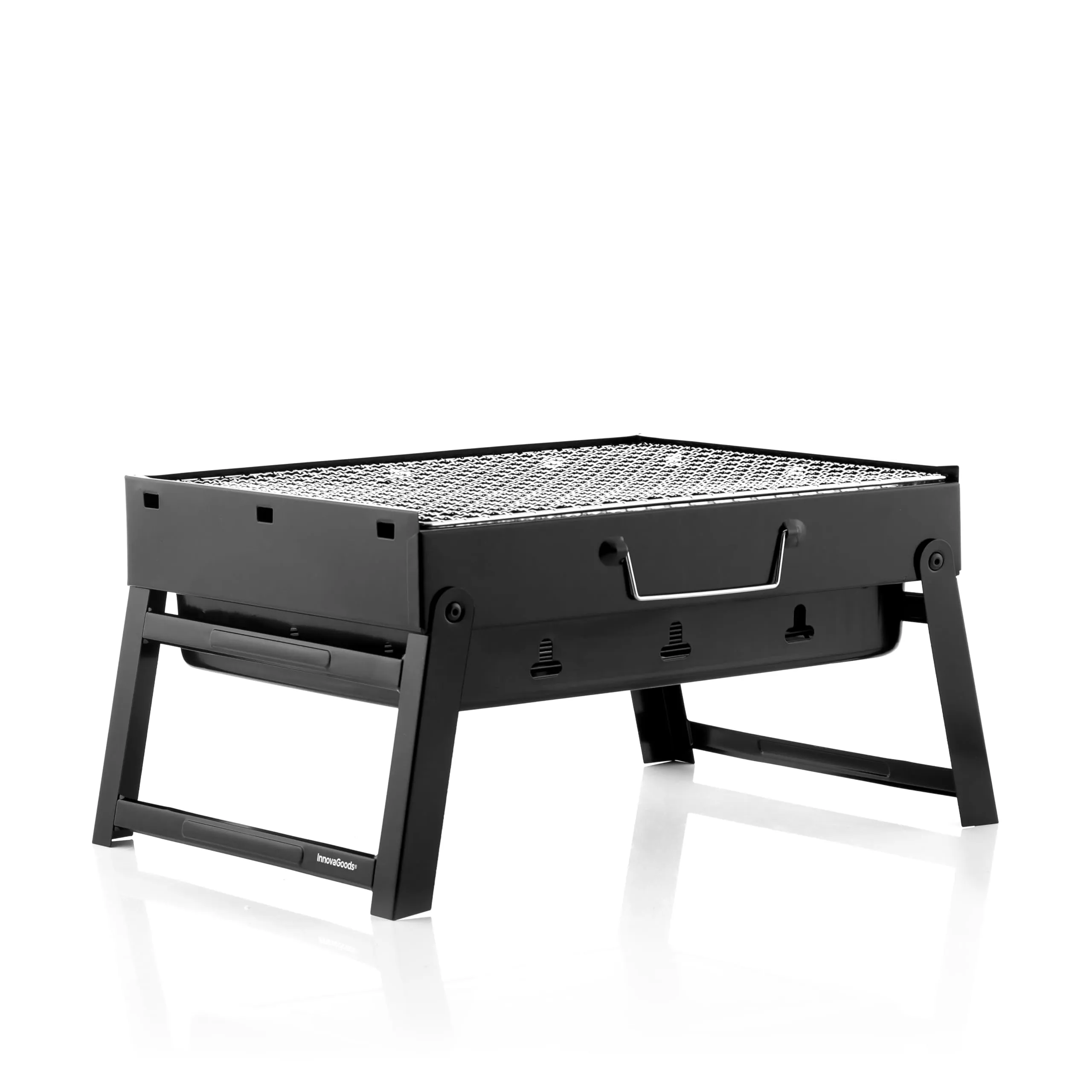 InnovaGoods® Barbecue Portatile a Carbonella con Tavolo Pieghevole