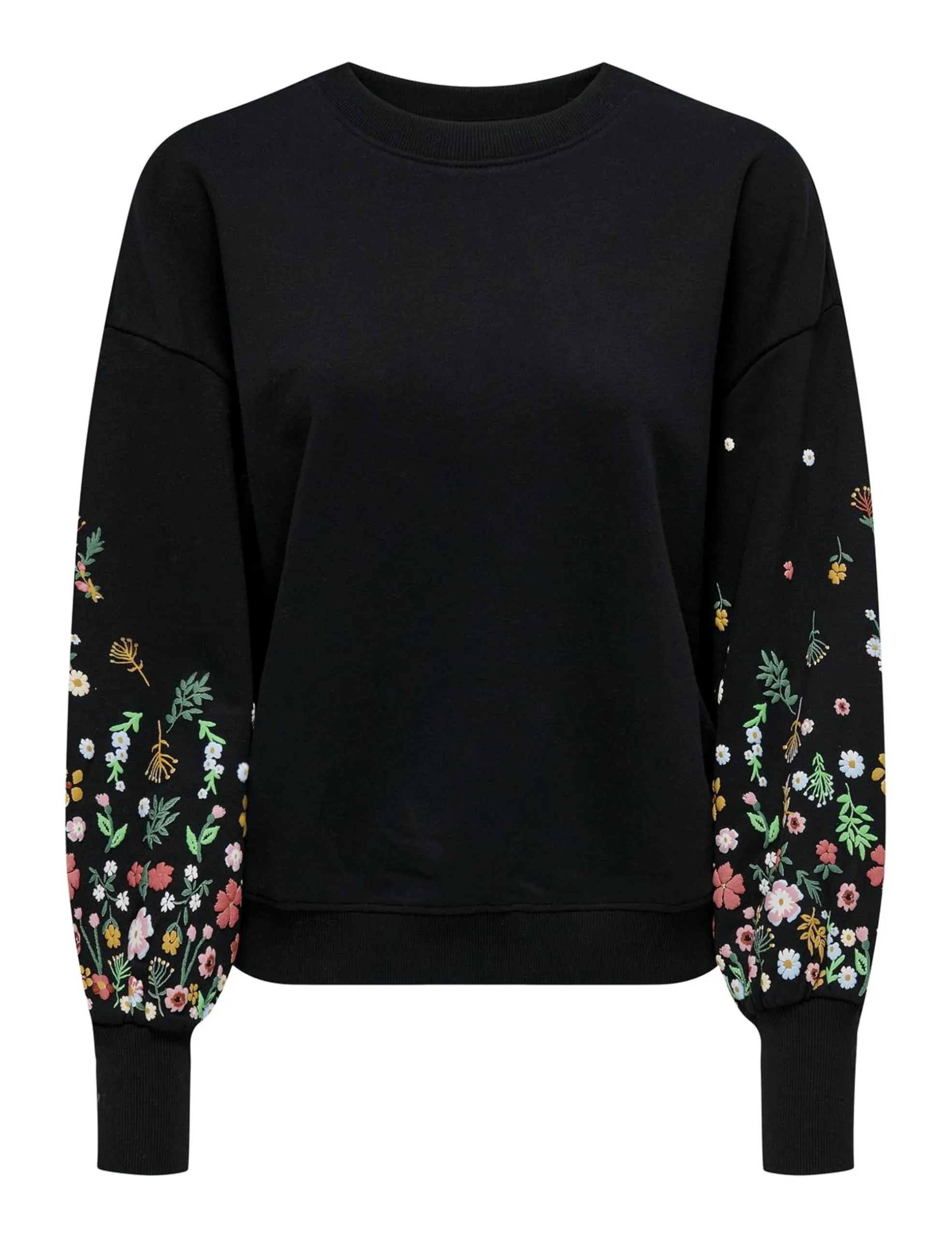 ONLY Onlbrooke L/S O-Neck Flower Swt Felpa Donna