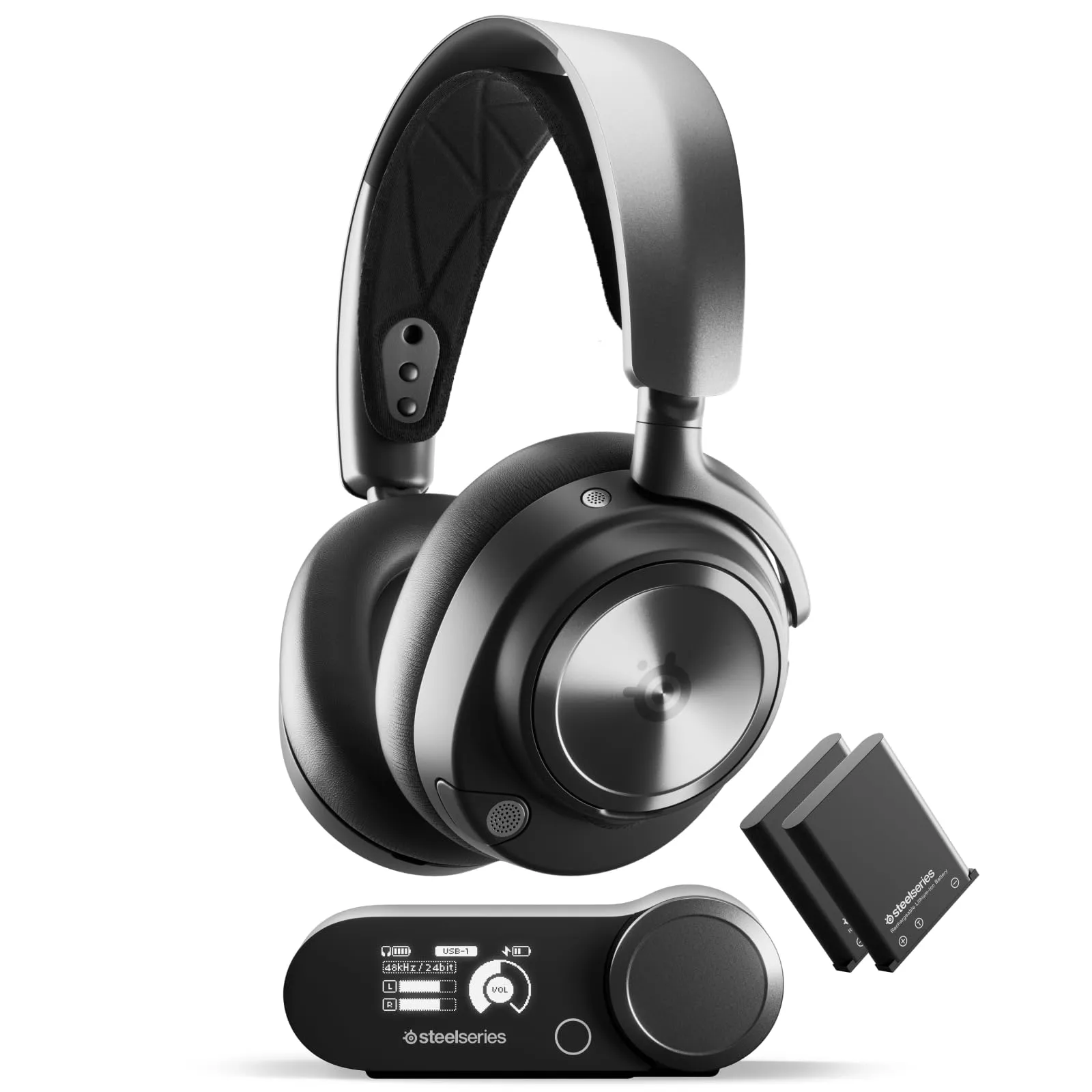 SteelSeries Arctis Nova Pro Wireless - Cuffie da Gaming Multi-Sistema con ANC e Batteria Infinita