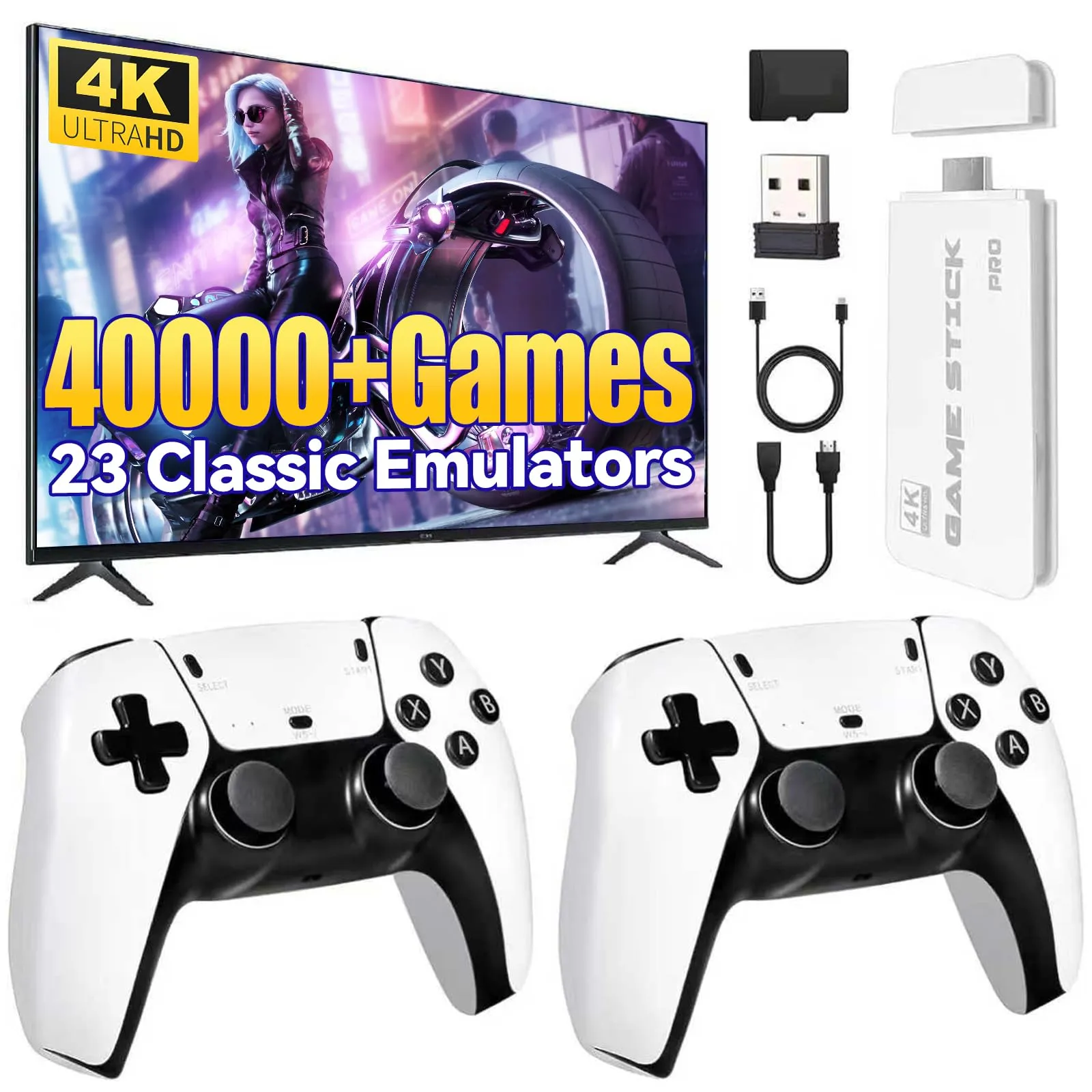 Console Retro Pro 2025: Rivivi l'Epoca d'Oro del Gaming con 40.000 Giochi e Uscita 4K