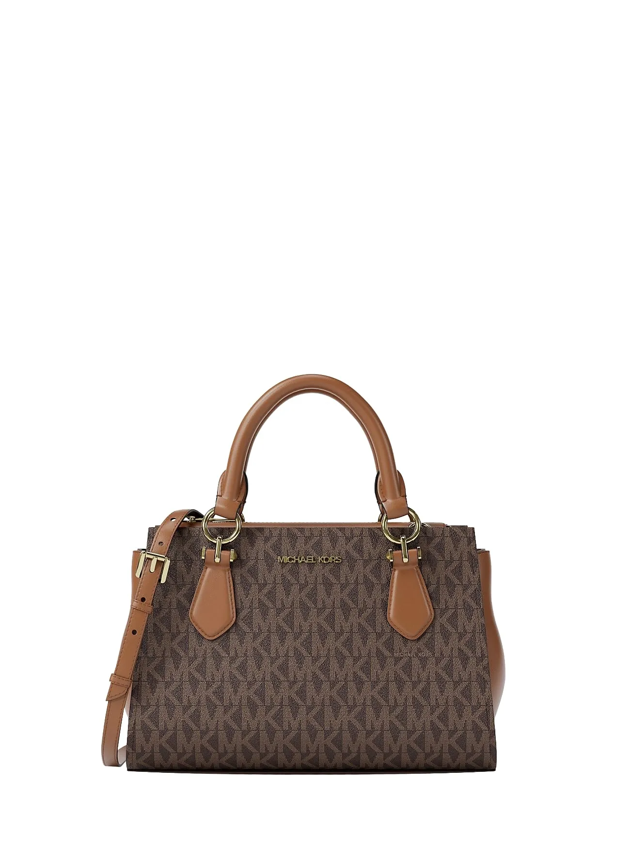 Michael Kors Marilyn Small Signature Logo Messenger Bag - Brown