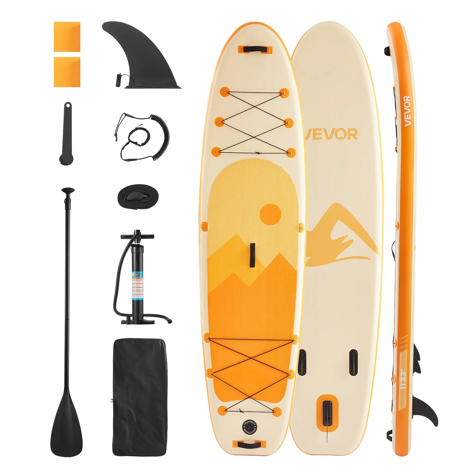 VEVOR Tavola da Paddle in Piedi 335,2 x 83,8 x 15,2 cm SUP Ultraleggera