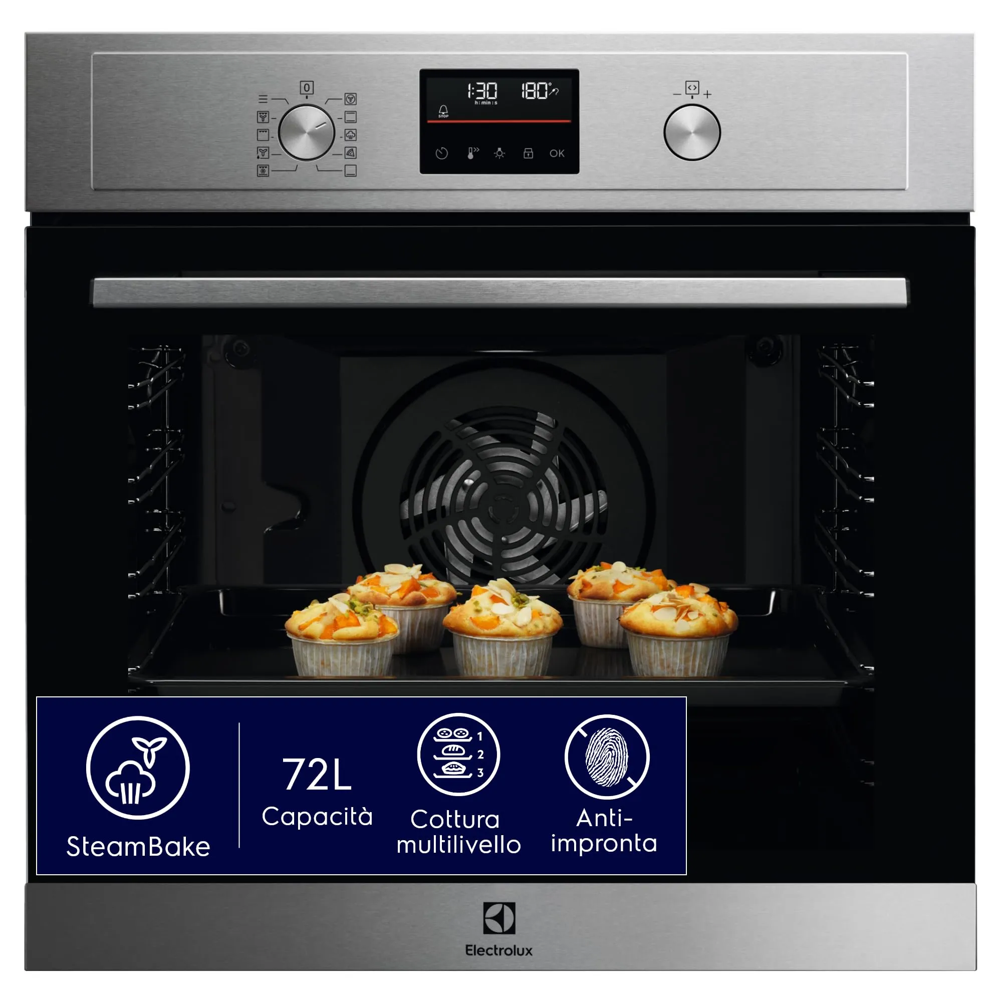 Electrolux Serie 600 EOD4P46TX Forno da Incasso a Vapore Multifunzione