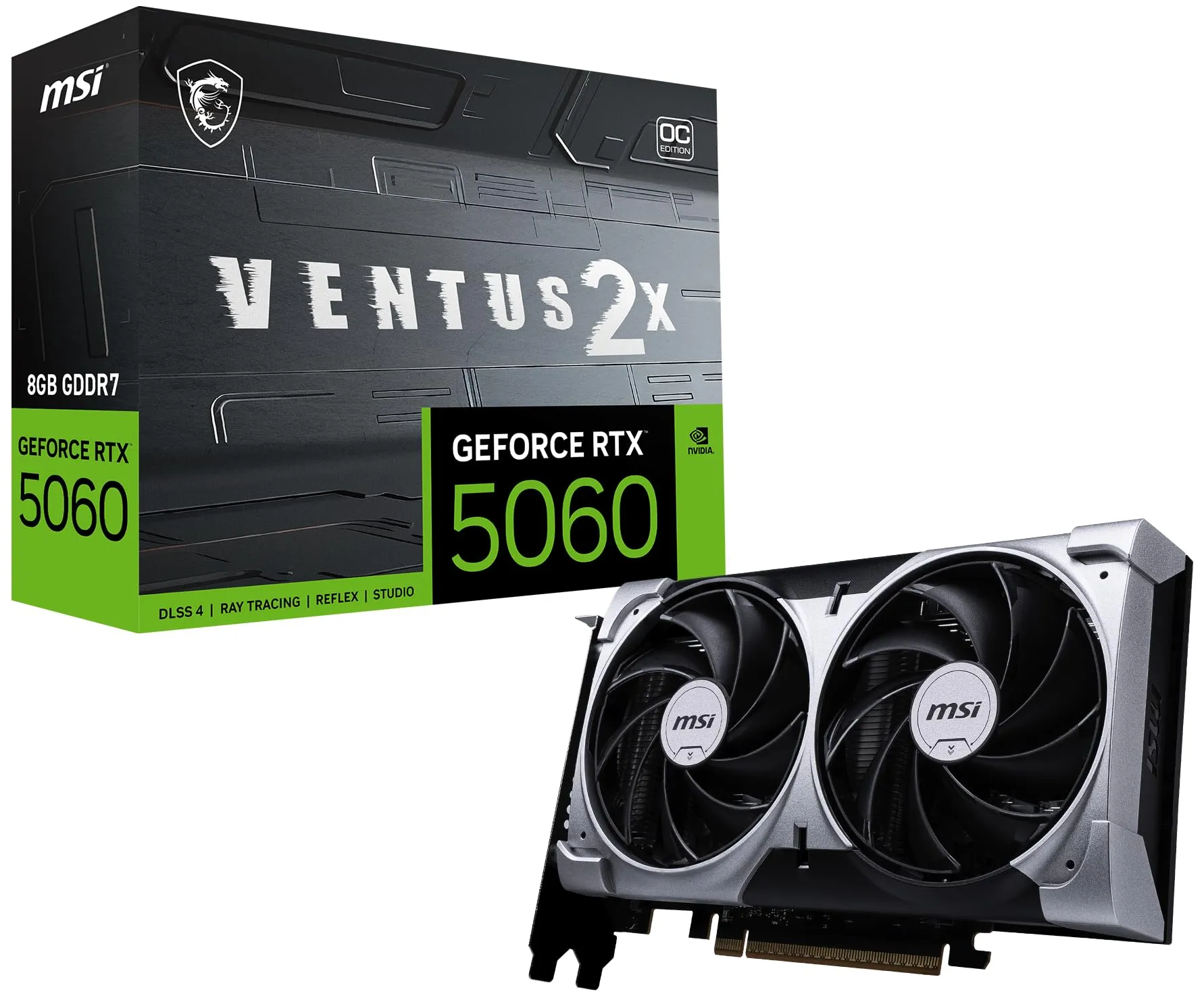 MSI GeForce RTX 5060 Ventus 2X OC 8GB GDDR7
