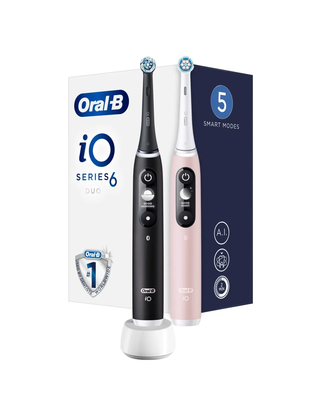 Oral-B iO 6 Duo: Coppia di Spazzolini Elettrici per una Pulizia Avanzata