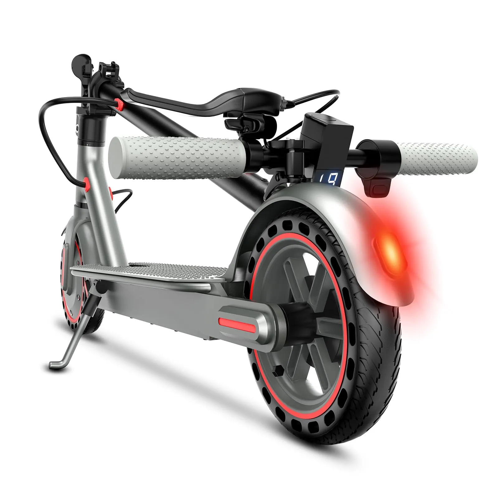 Monopattino Elettrico Adulto - 35km Autonomia, Pneumatici Solidi 8.5", Doppia Frenata