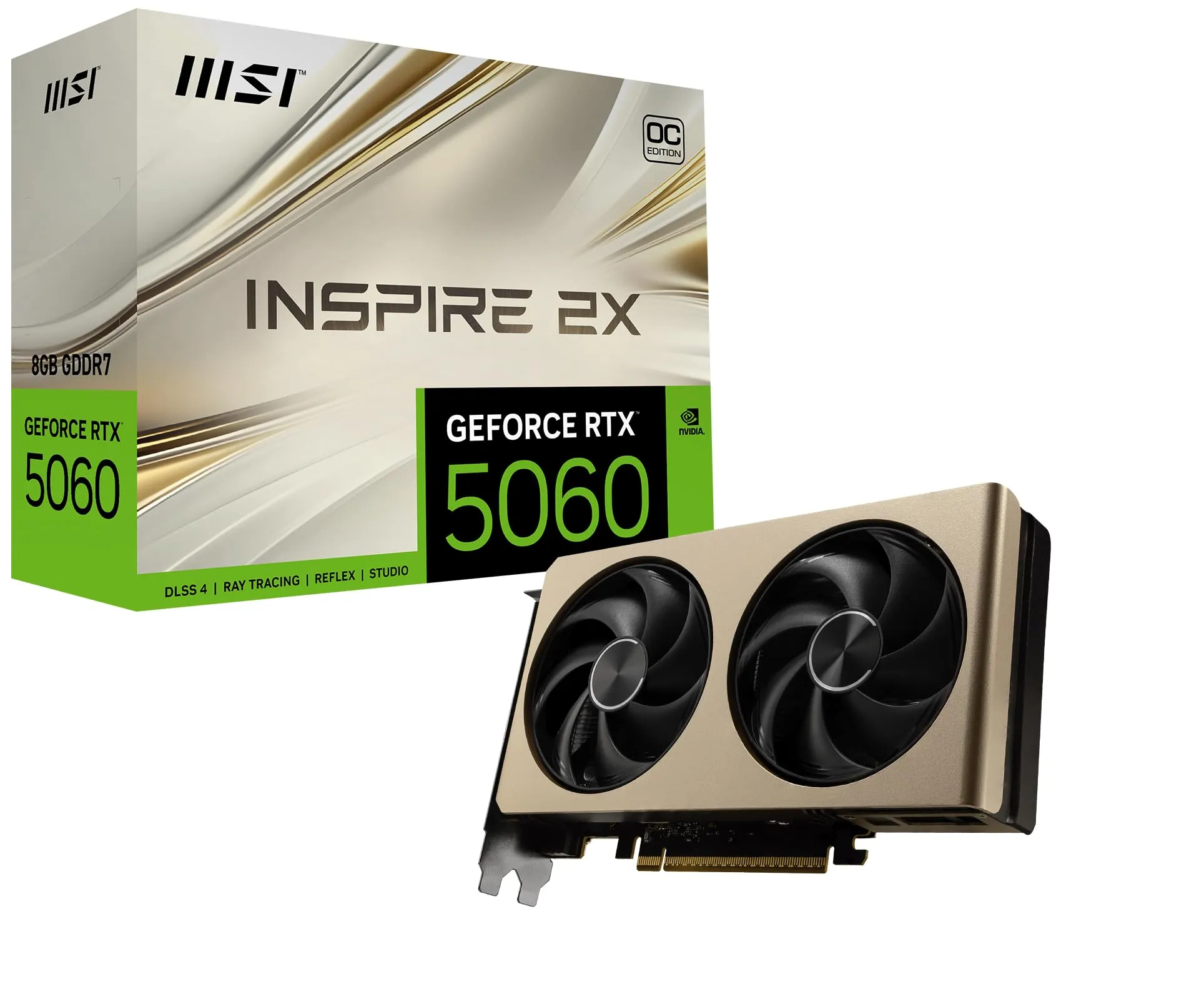 MSI GeForce RTX 5060 8G INSPIRE 2X OC