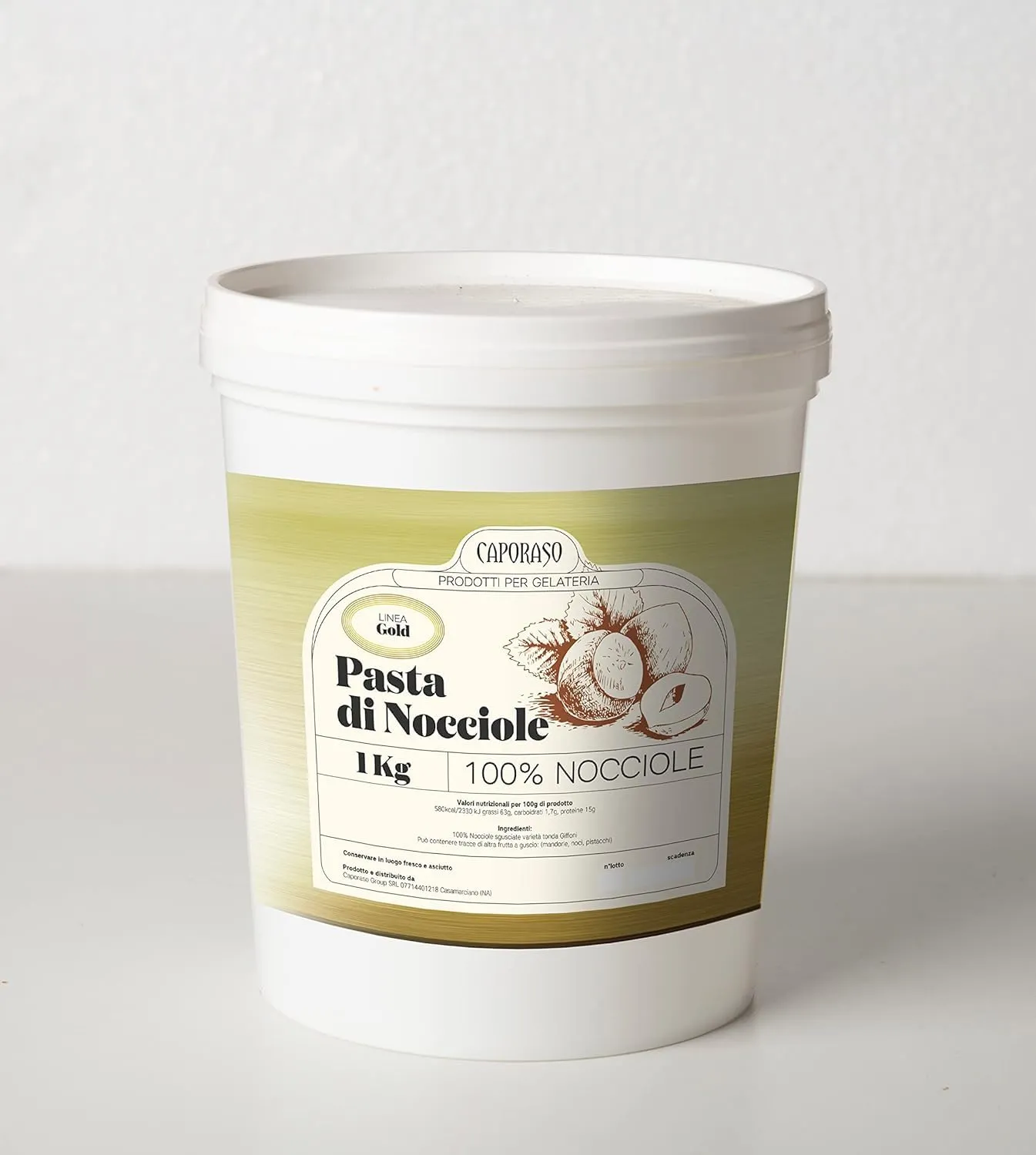 Crema di Nocciole 100% Giffoni Caporaso - 1kg