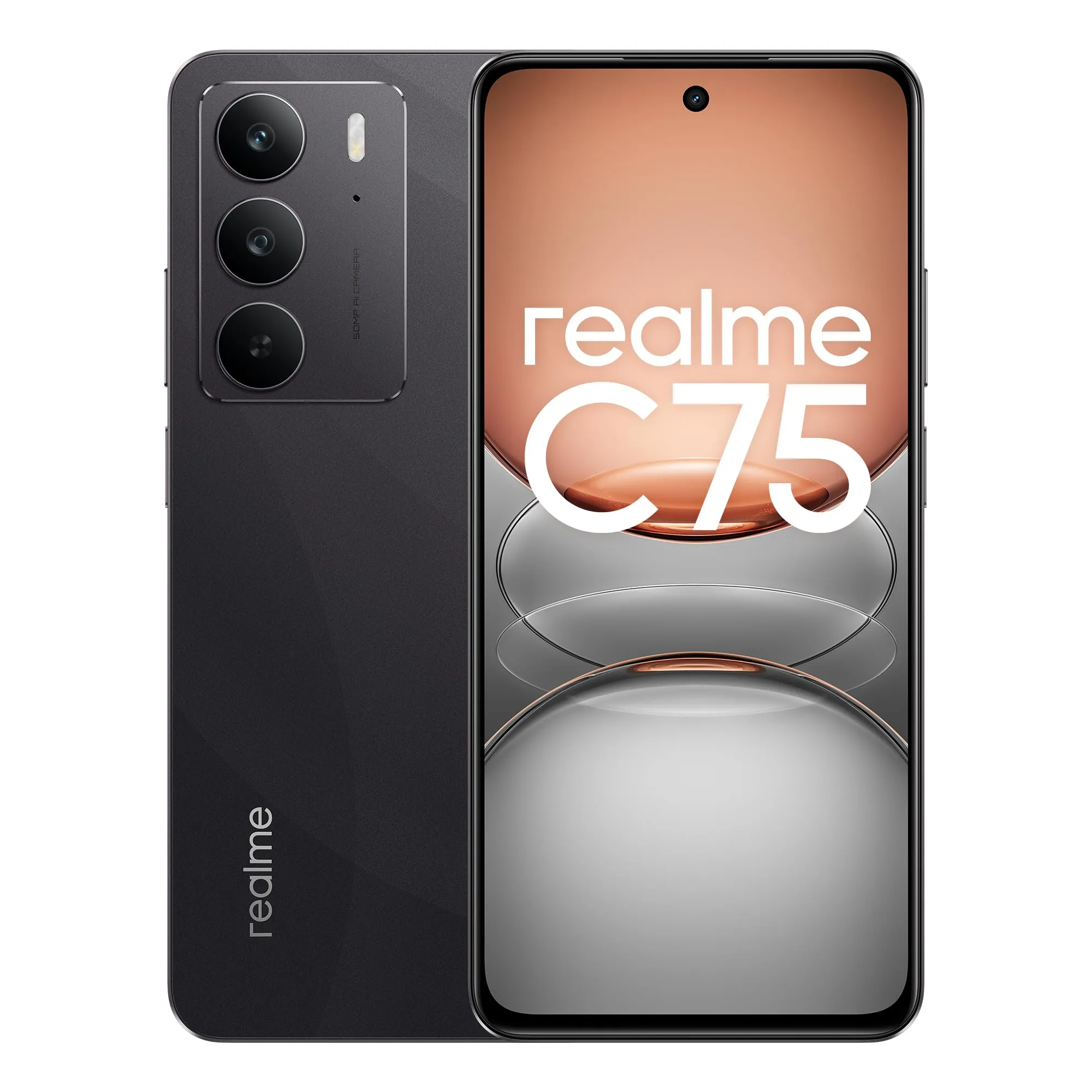 Realme C75 5G Smartphone, 8+256GB, Nero