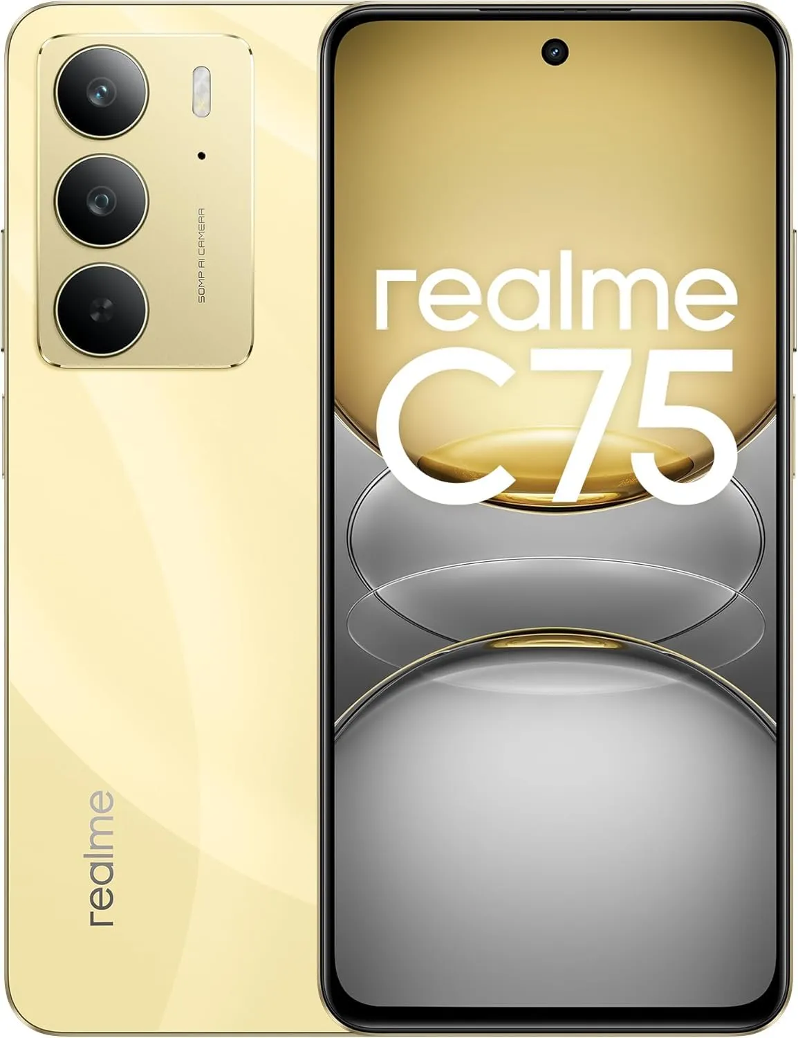 realme C75 Oro - Smartphone Robusto con Batteria Potente e Display FHD+
