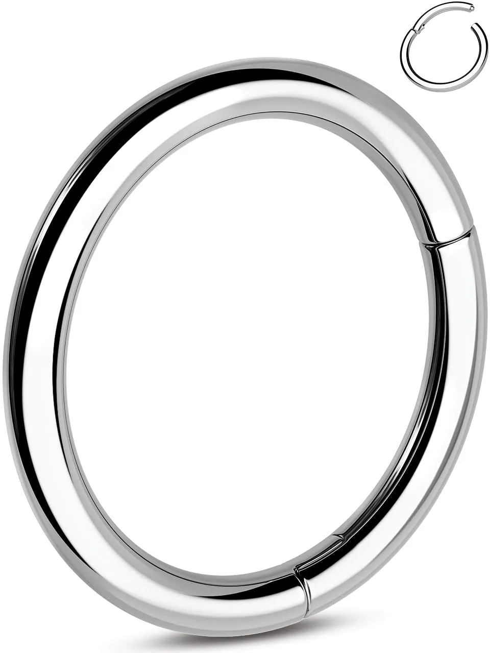 OUFER G23 Orecchini a Cerchio in Titanio - Tacchino, Cartilagine, Helix