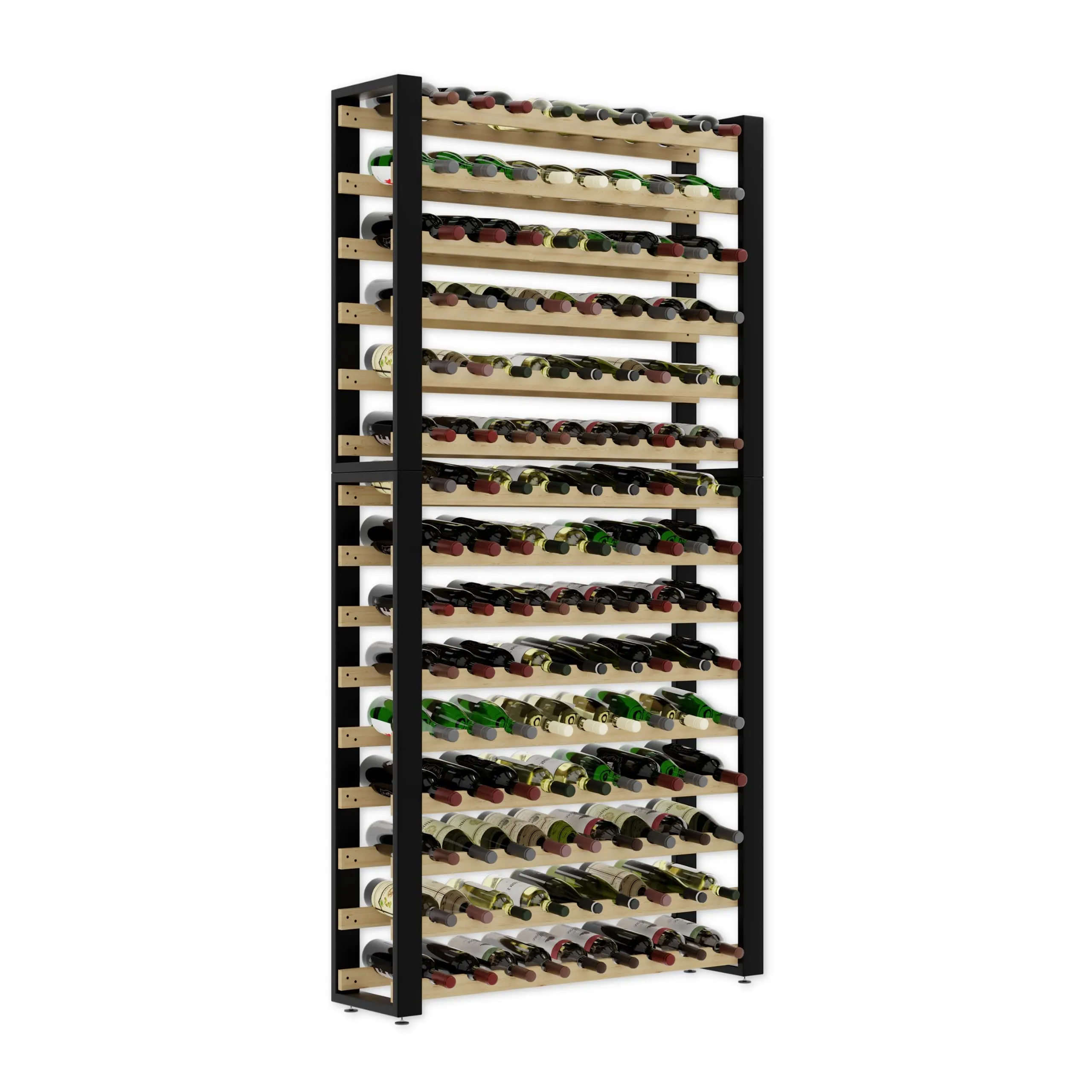 Lenmar Serie RW Portabottiglie in Legno Loft 135 per 135 Bottiglie