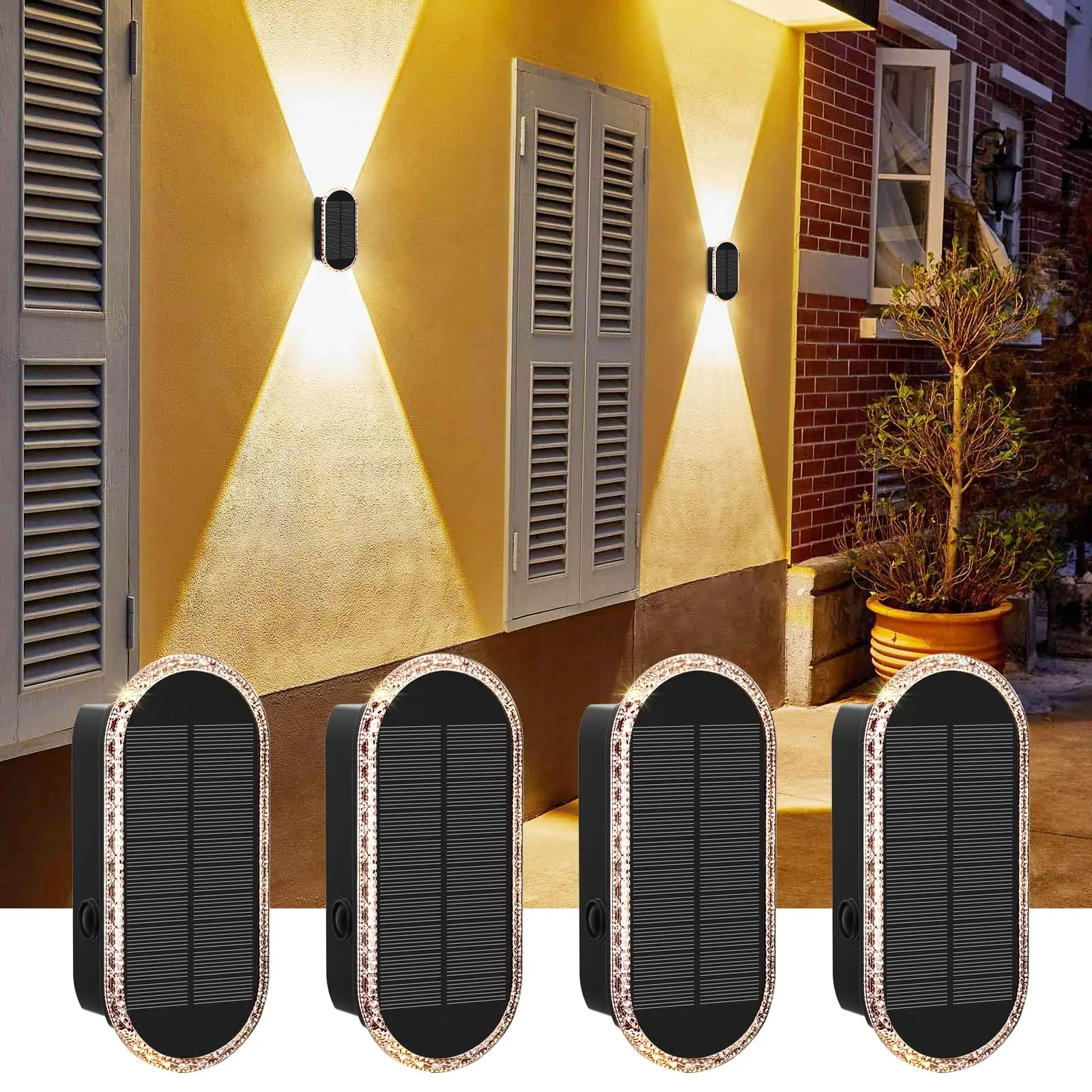 AGOTD Luci Solari da Parete Esterno Sopra e Sotto