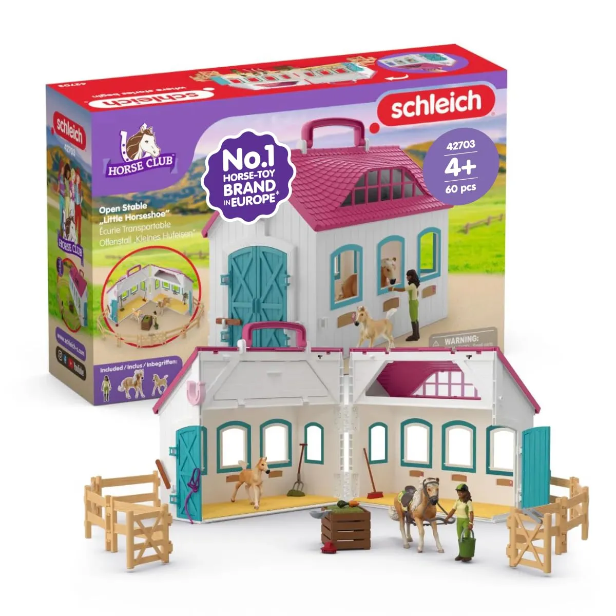 Schleich Horse Club Scuderia Portatile “Ferro di Cavallo” 42703