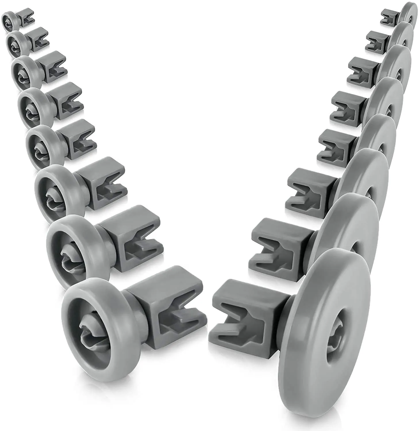 Set Rotelle Cestello Lavastoviglie Universale (Superiore e Inferiore)