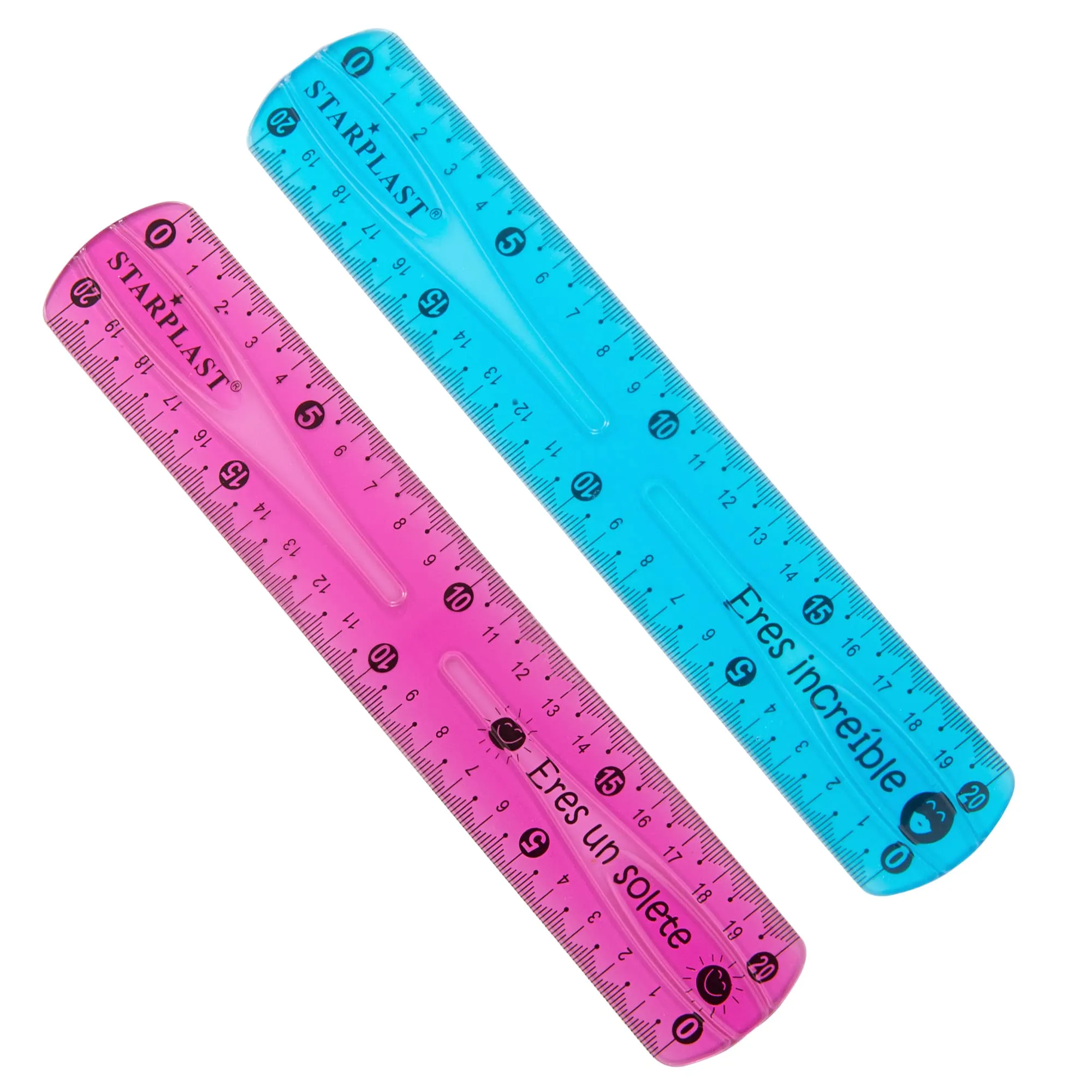 Starplast - Righello Flessibile 20 cm - Assortito 2 Pezzi