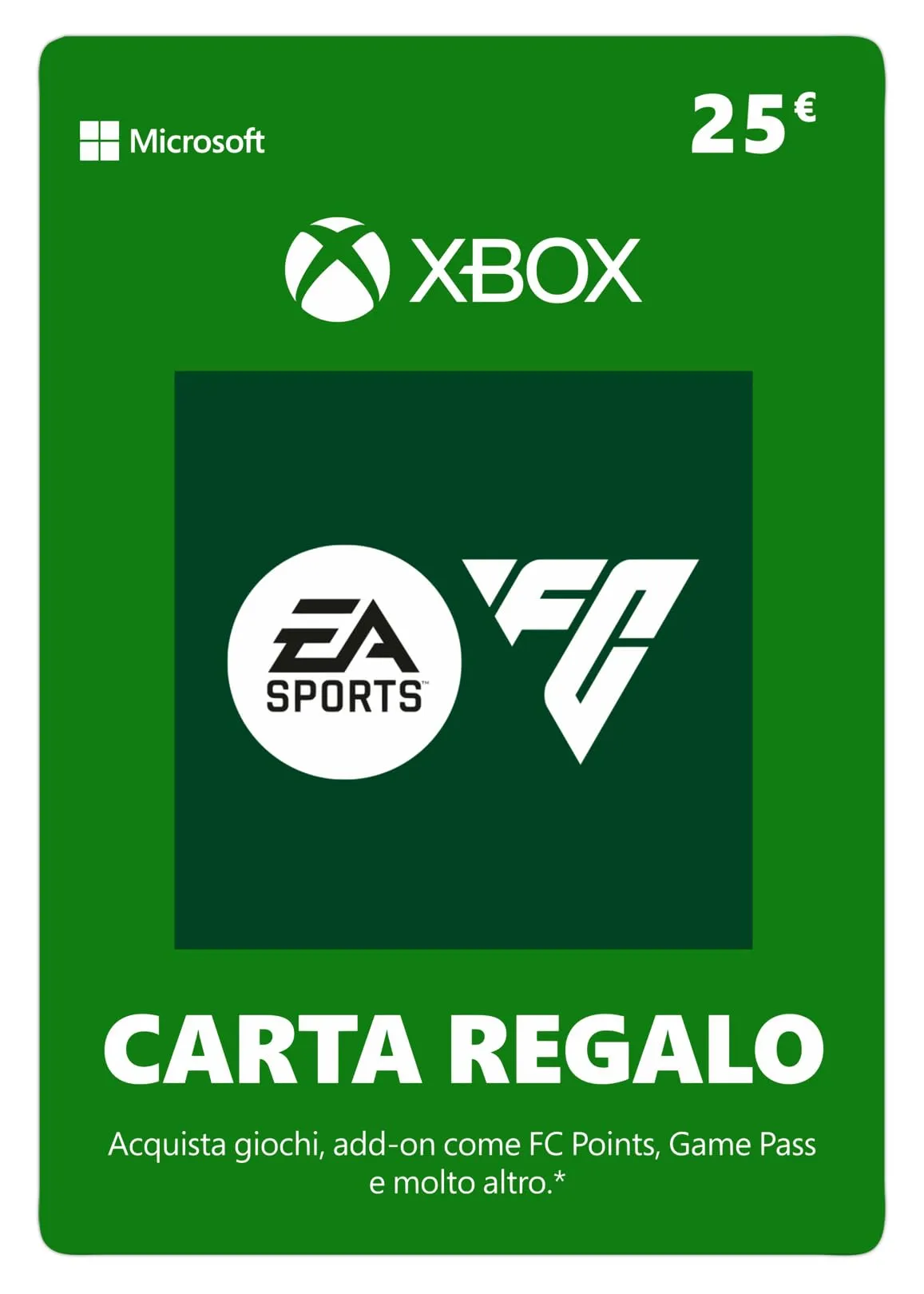Xbox Carta Regalo 25 EUR - EA Sports FC 25 - Xbox & Windows [Codice Digital]