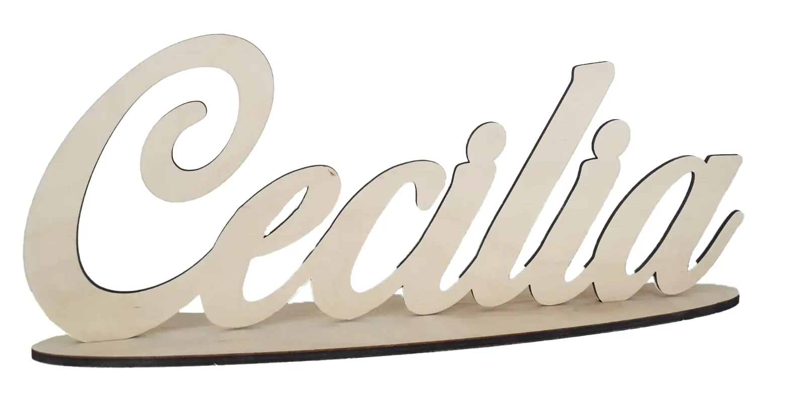 Nome Personalizzato in Legno da Tavolo - Decorazione Elegante per Eventi e Camerette