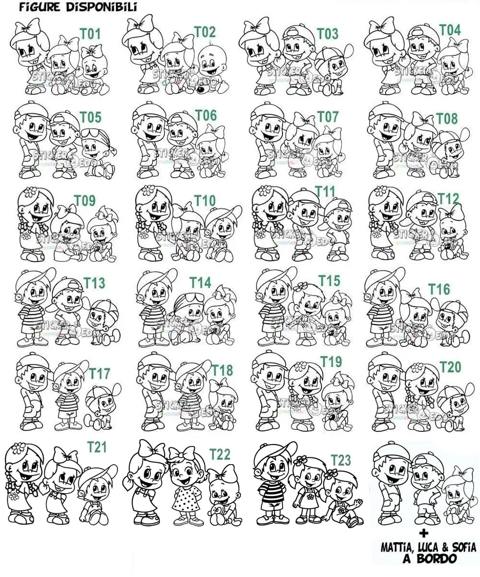 Stickeredo® Adesivo Auto Bimbo a Bordo Personalizzabile con Nome