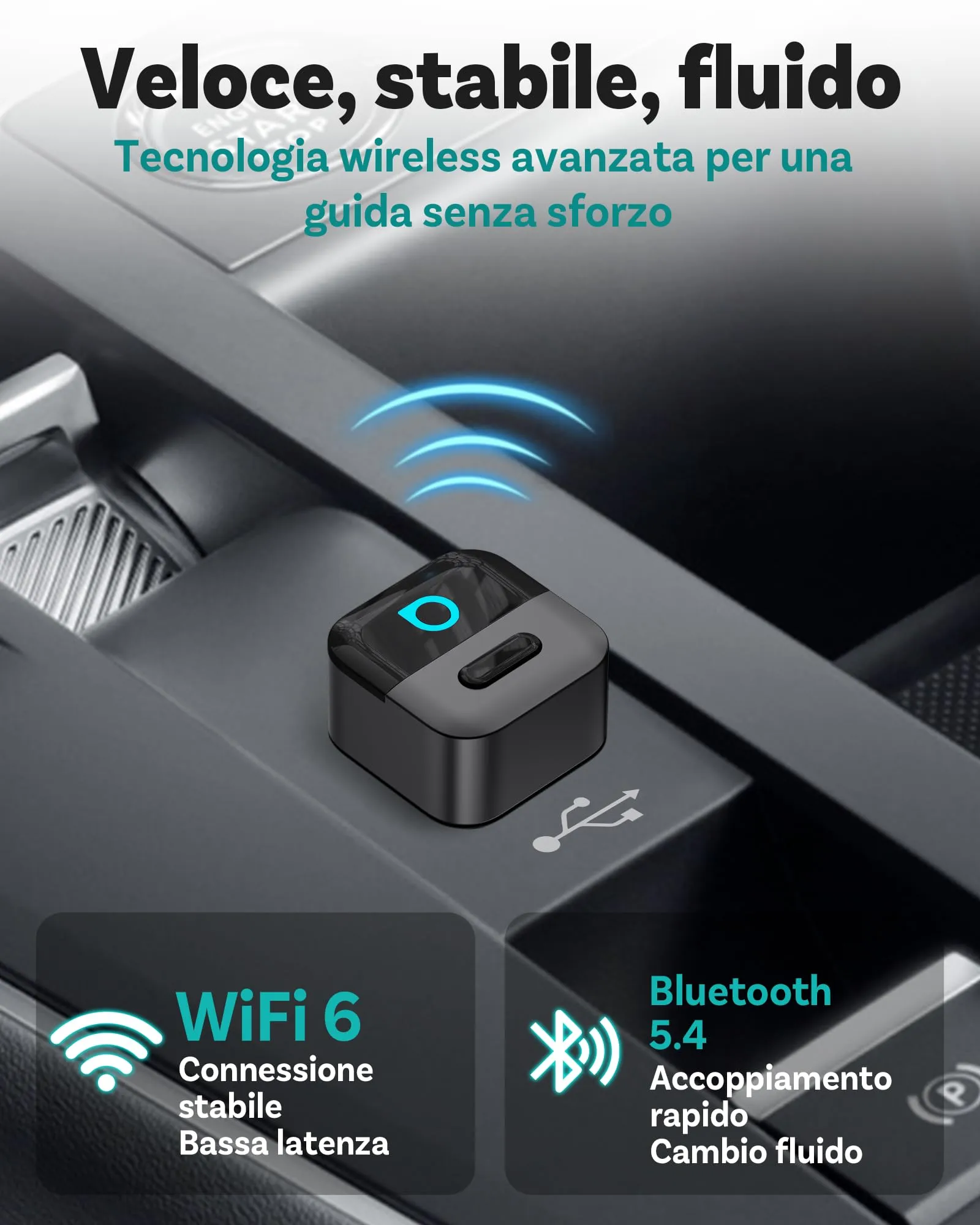 OTTOCAST Mini Pico 2026, Adattatore Wireless 2 in 1 CarPlay e Android Auto per iOS 10+/Android 11+, Pulsante Intelligente, Plug & Play, USB A/Type-C, Aggiornamento OTA, Converte Cablate in Wireless OTTOCAST Mini Pico 2026, Adattatore Wireless 2 in 1 CarPlay e Android Auto per iOS 10+/Android 11+, Pulsante Intelligente, Plug & Play, USB A/Type-C, Aggiornamento OTA, Converte Cablate in Wireless