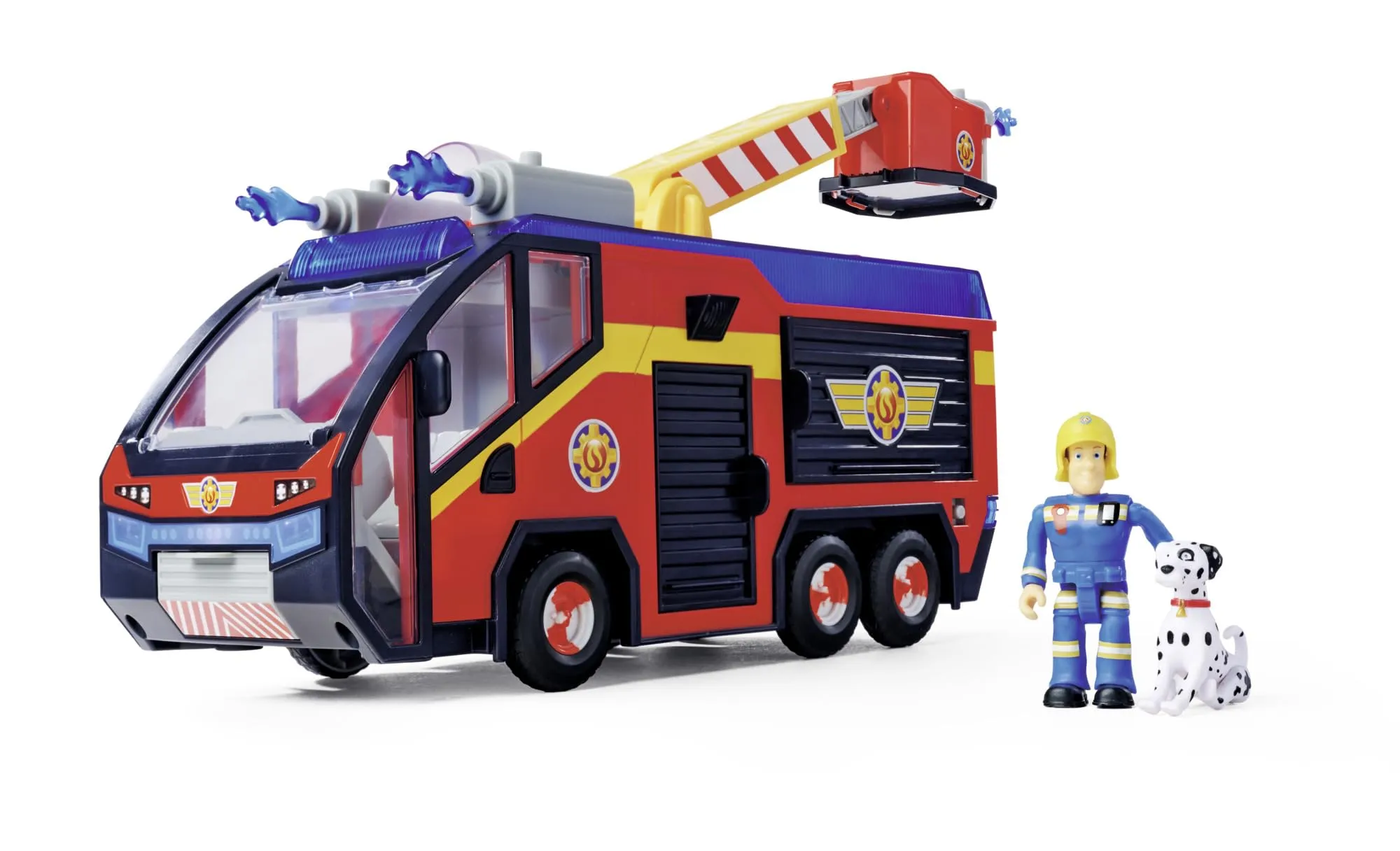 Simba 109252595 Jupiter, camion dei pompieri di Sam il Pompiere con personaggio e accessori