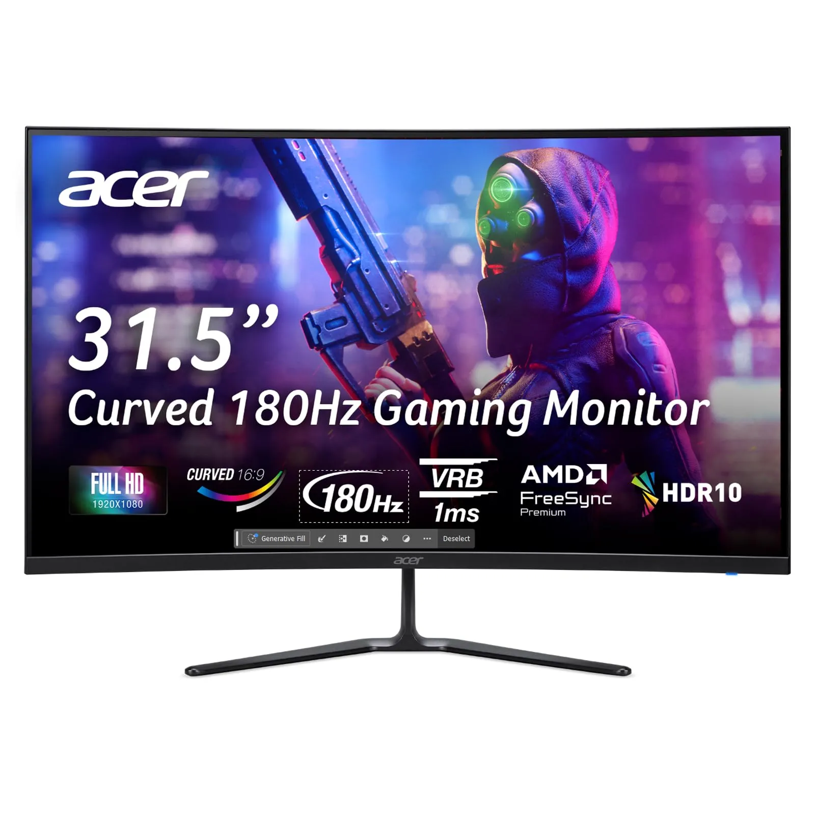Acer Nitro ED320QRS3biipfx Monitor Gaming Curvo