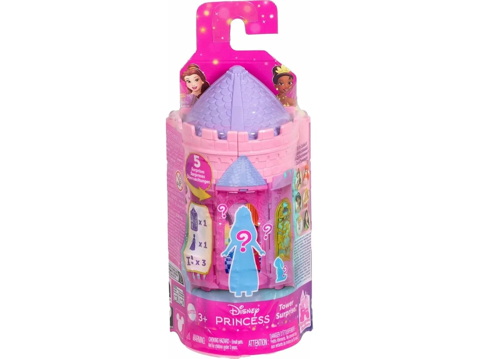 Mattel Disney Princess Tower Surprise - Playset Impilabile con Mini Bambola a Sorpresa