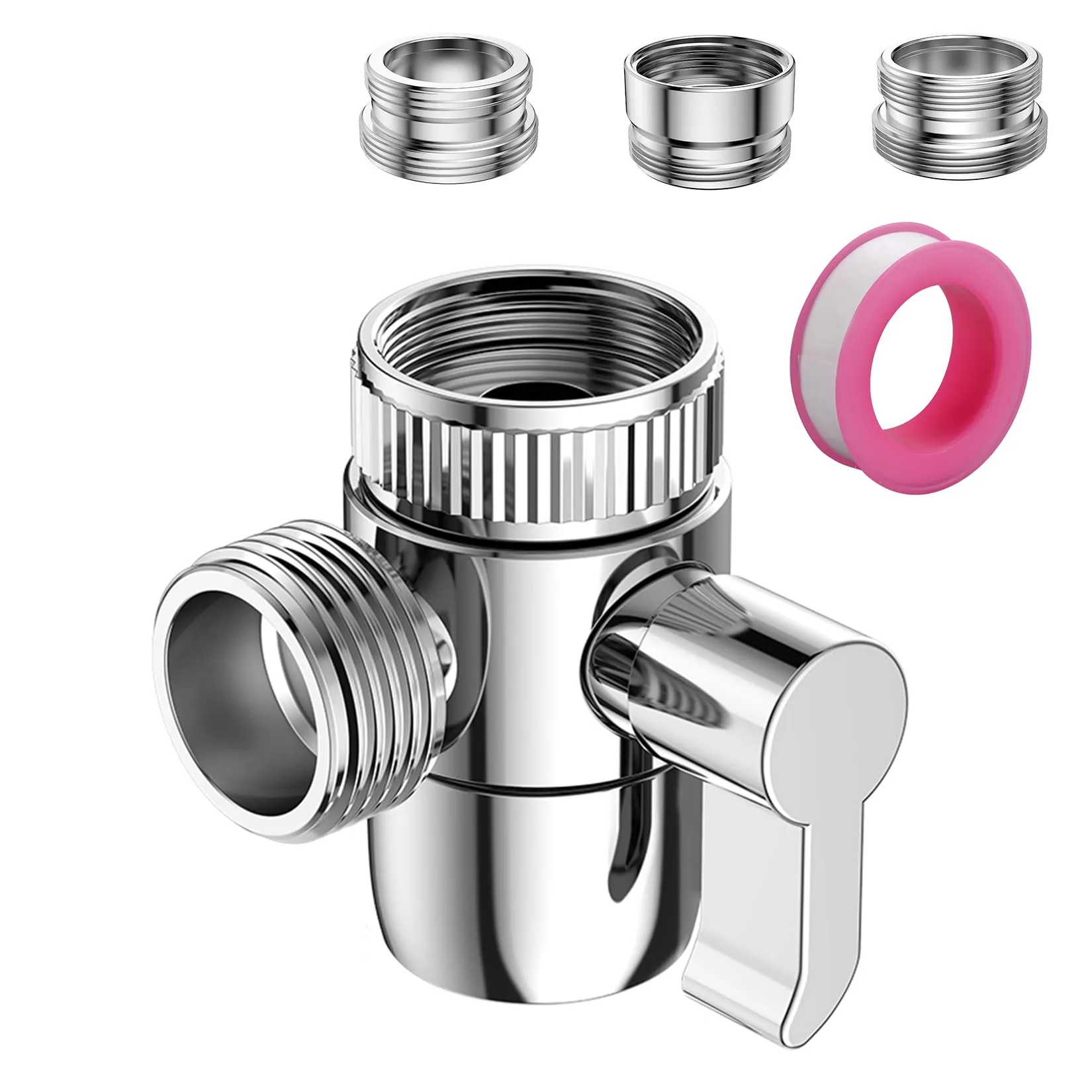 Deviatore Doccia 3 Vie Roscid G1/2 con Adattatori