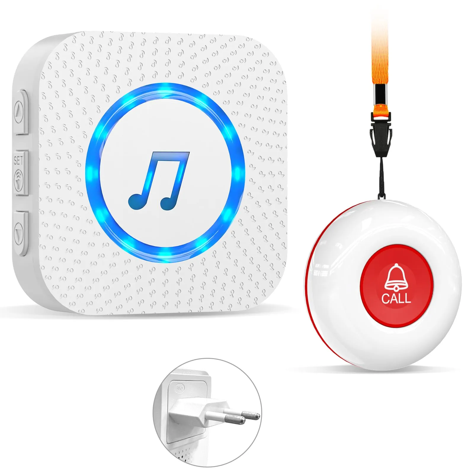 Chunhee Salvavita Anziani Wireless con Pulsante SOS
