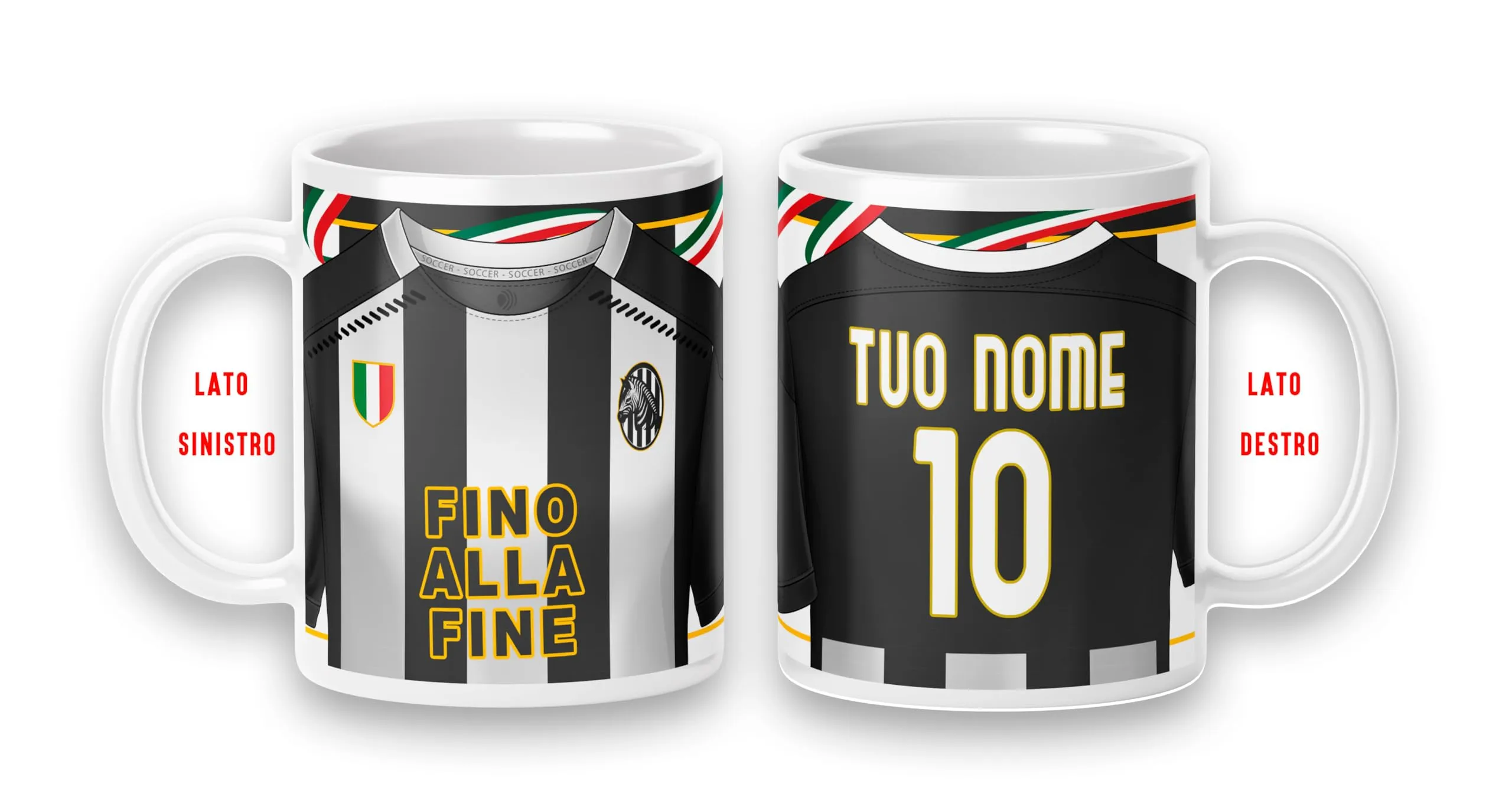 Tazza Mug Personalizzabile Maglia Squadra - Idea Regalo Tifoso