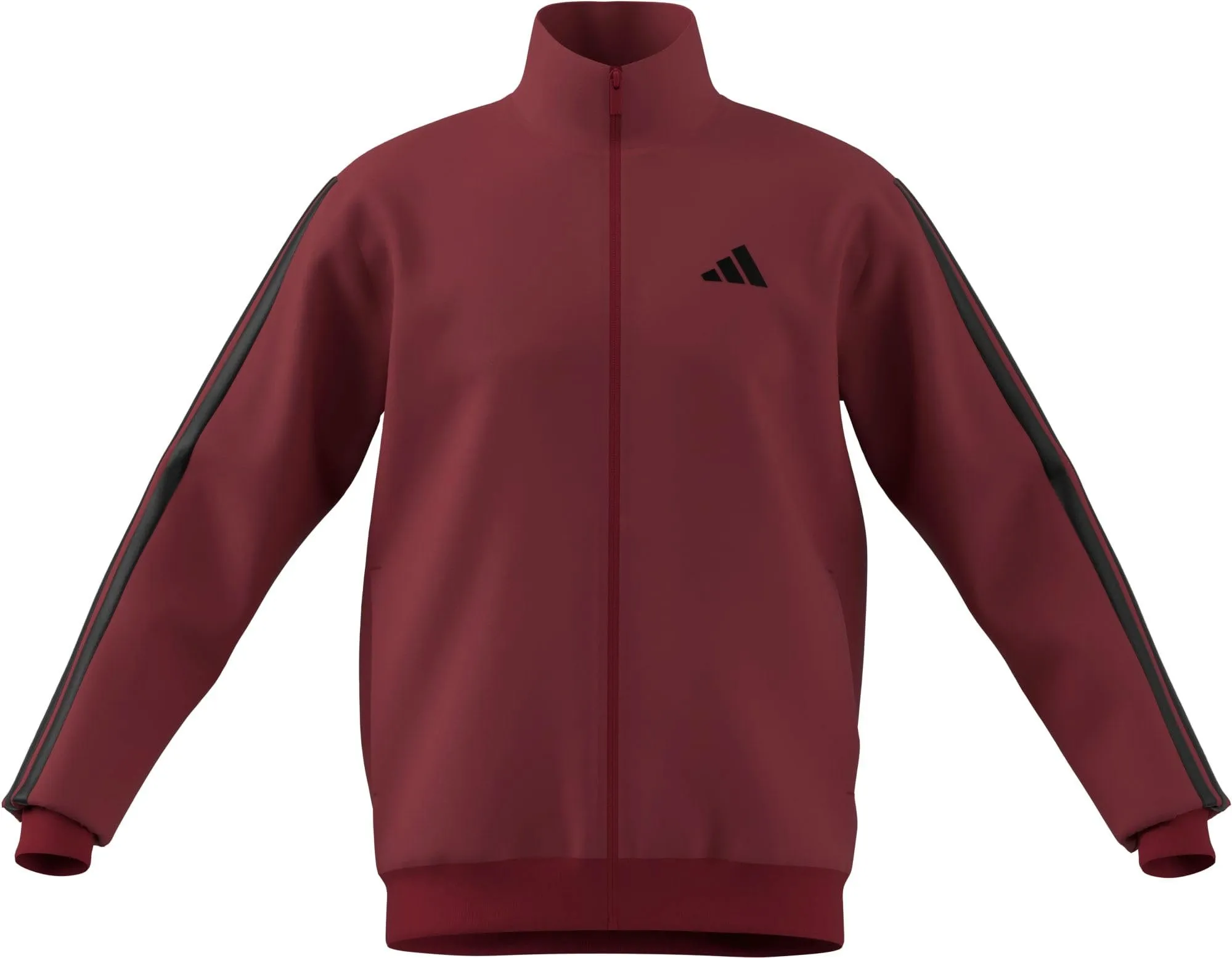 Giacca Sportiva Adidas Uomo 3 Stripes Tricot Regular Track Top Nera