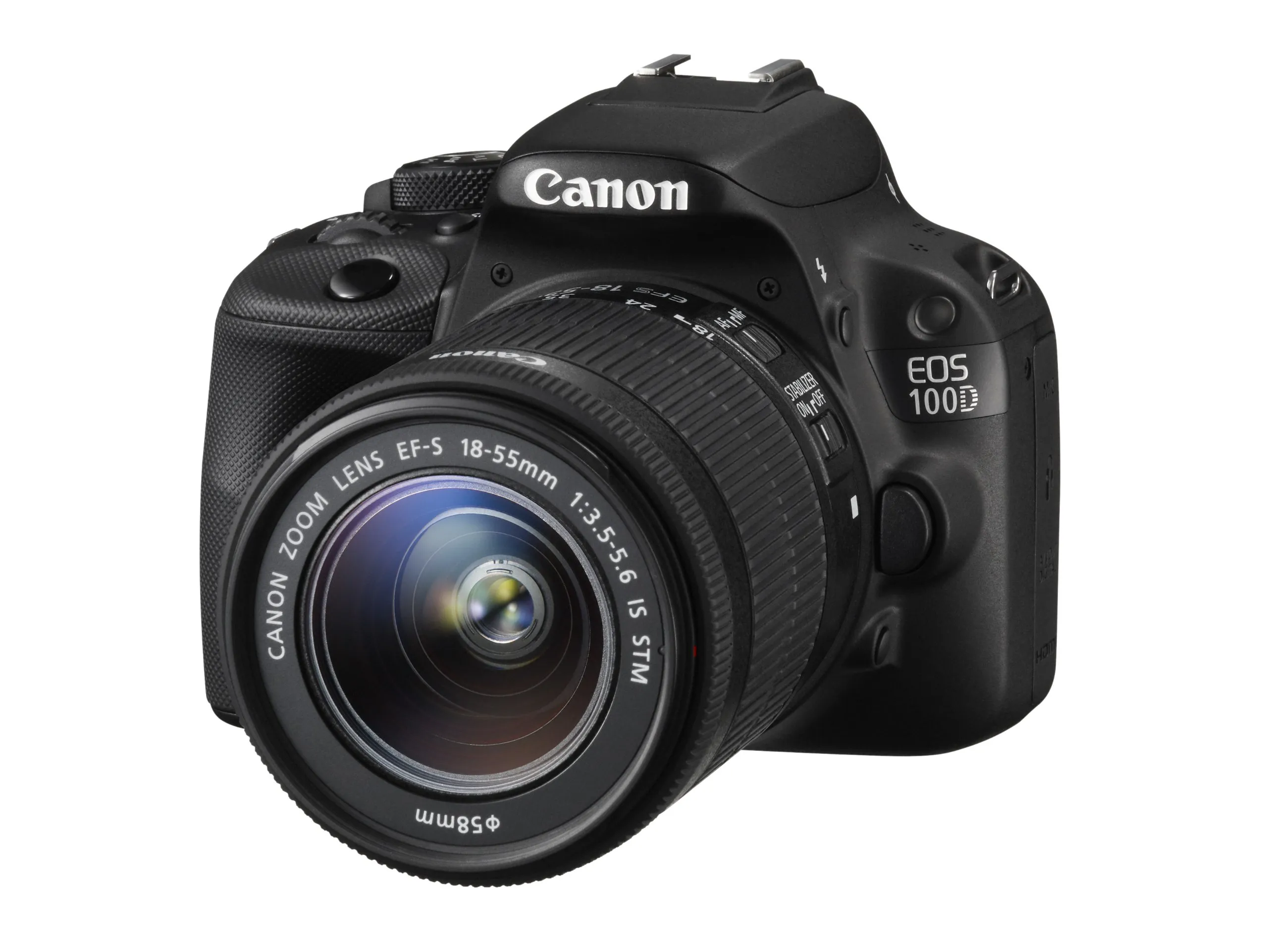 Canon EOS 100D Fotocamera Reflex Digitale con Obiettivo EF-S 18-55mm III - Nero