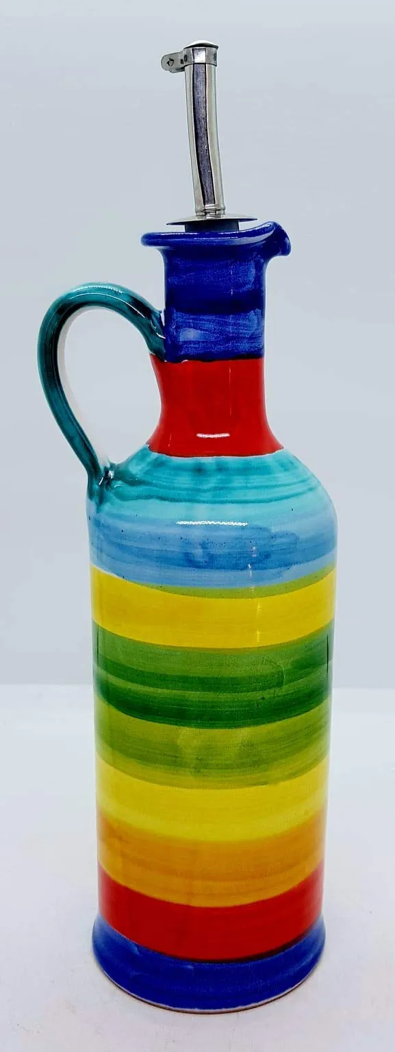 Oliera da Tavola Policromo Handmade Le Ceramiche del Castello
