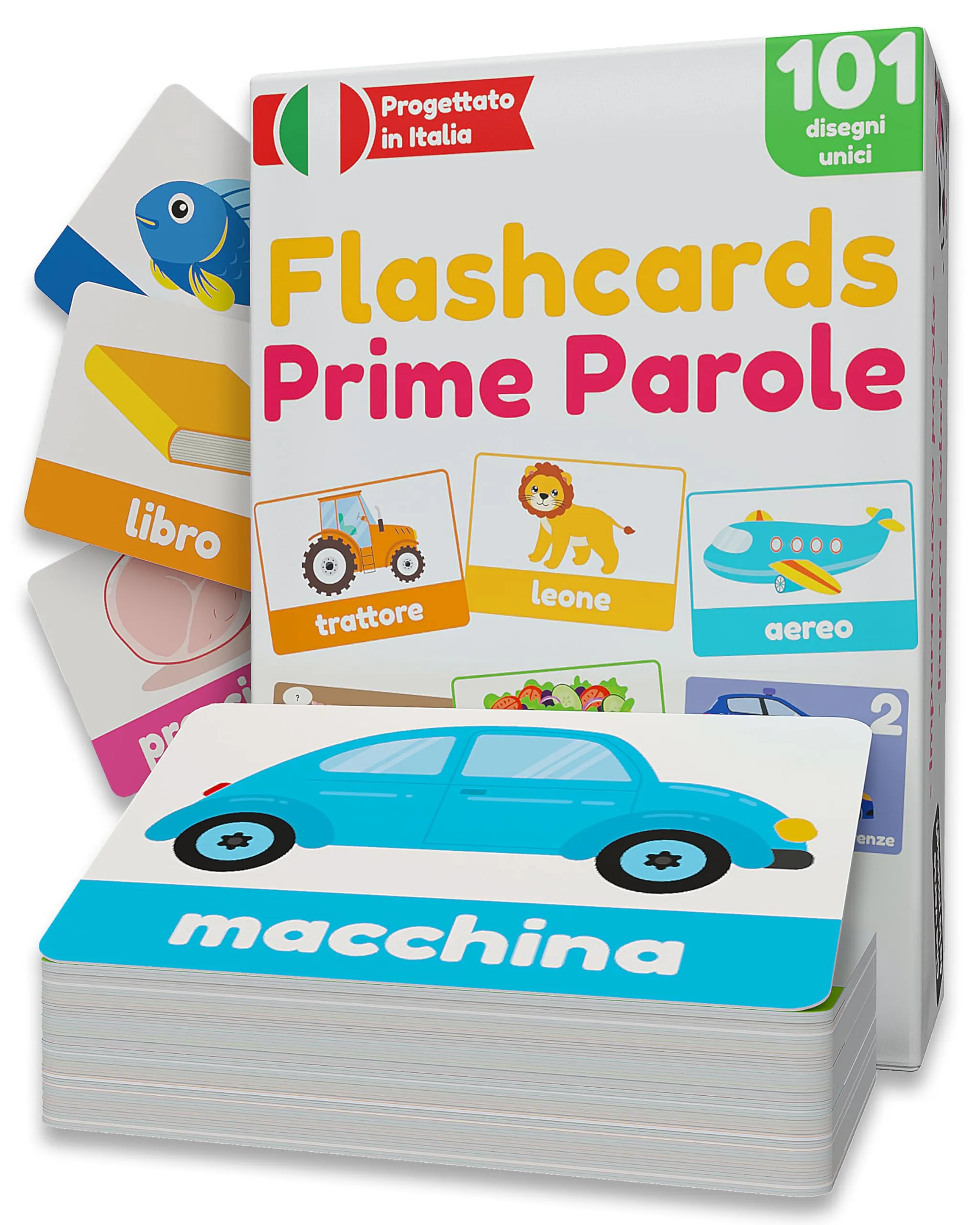 Flashcards Prime Parole Learnworx per Bambini 1-3 Anni