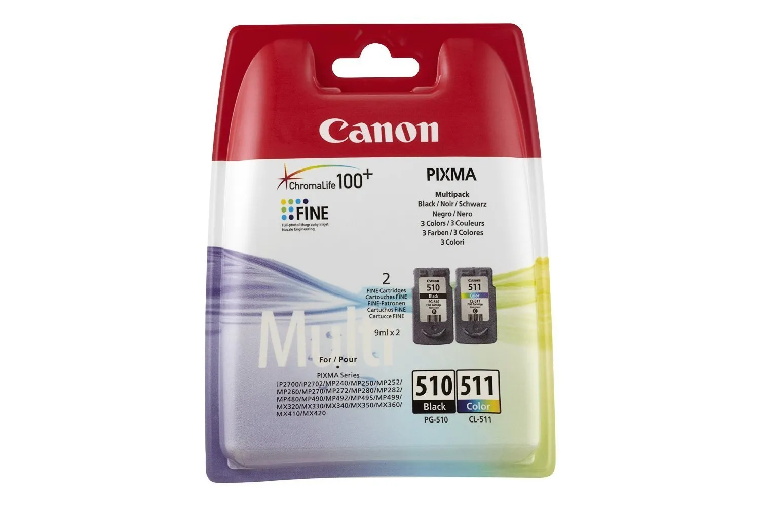 Canon PG-510/CL-511 Pacchetto Doppia Cartuccia