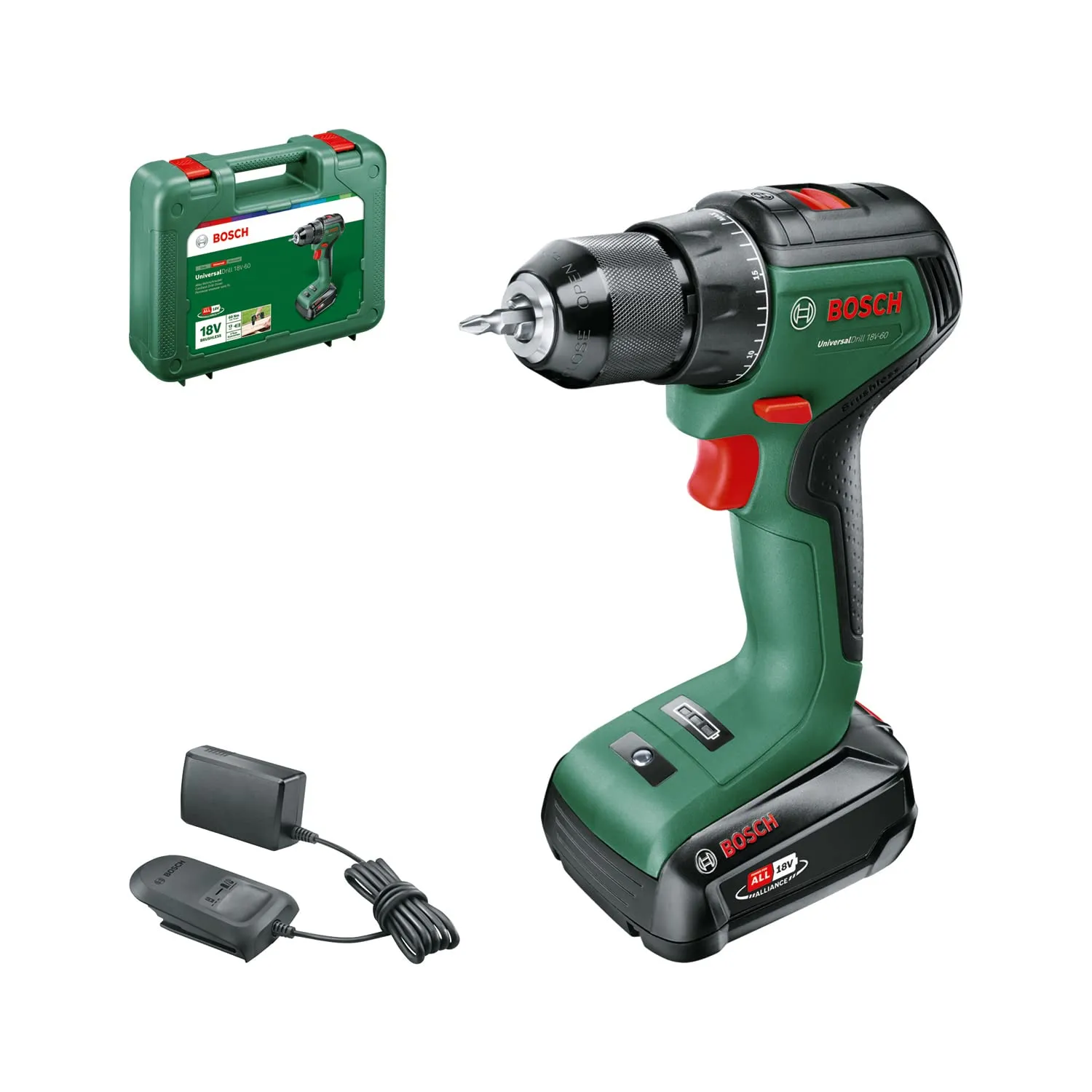 Bosch UniversalDrill 18V-60 Trapano Avvitatore a Batteria