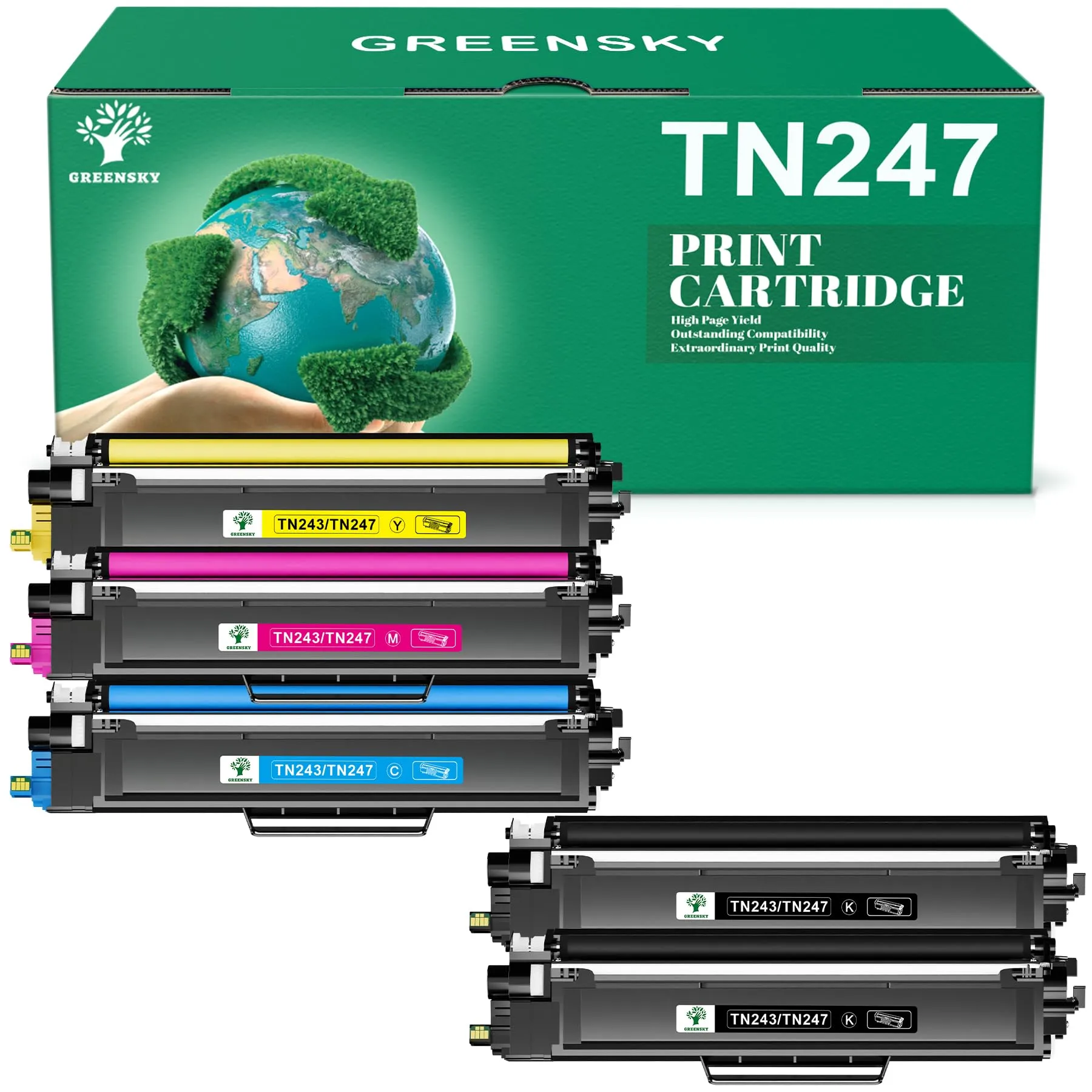 Toner Compatibile TN247 TN-243CMYK per Brother DCP L3550CDW