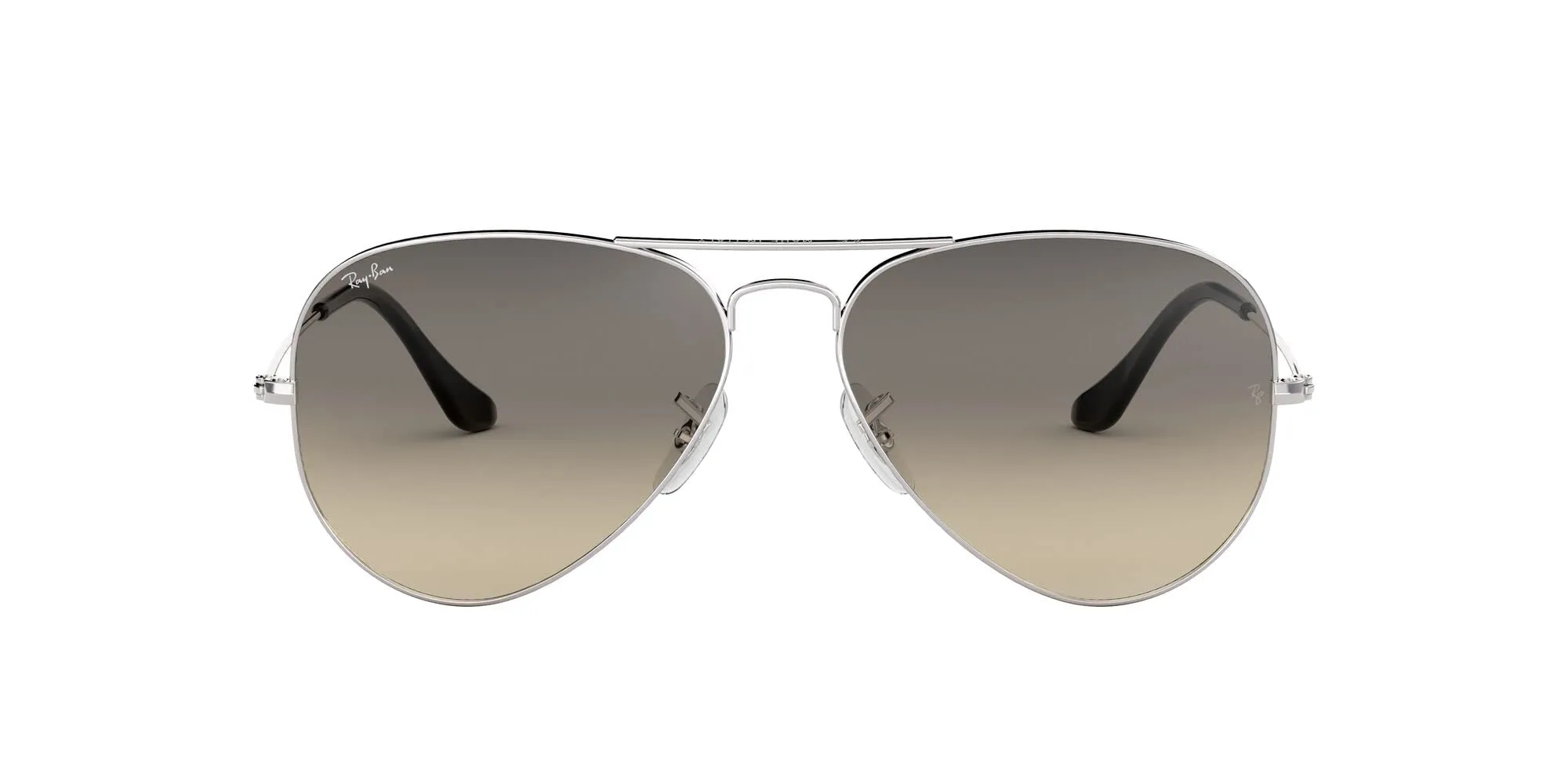 Ray-Ban RB3025 Aviator Occhiali da Sole Unisex Adulto, Nero (Grigio), 62