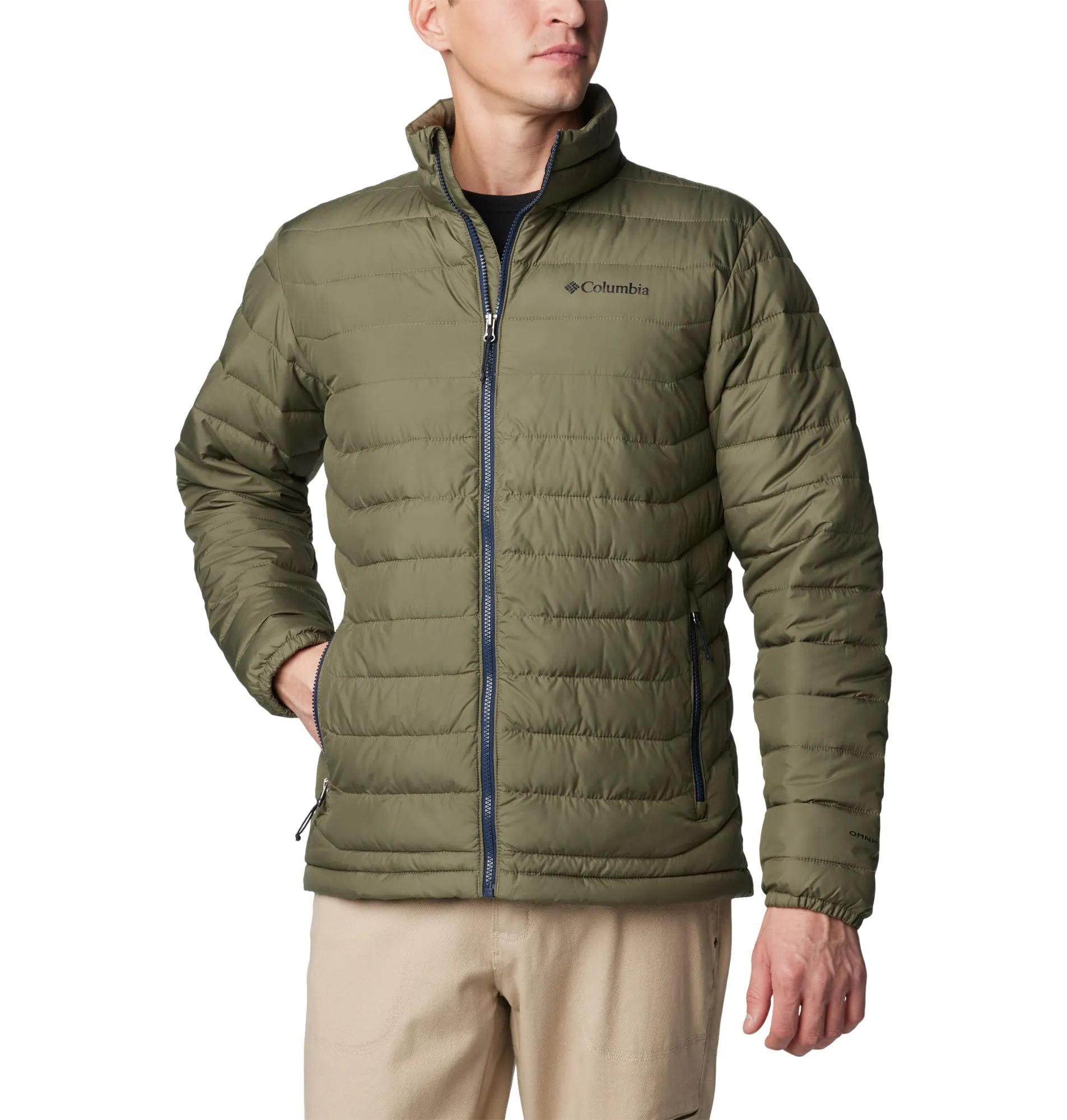 Columbia Powder Lite II Jacket, Piumino Uomo, Stone Green, XL