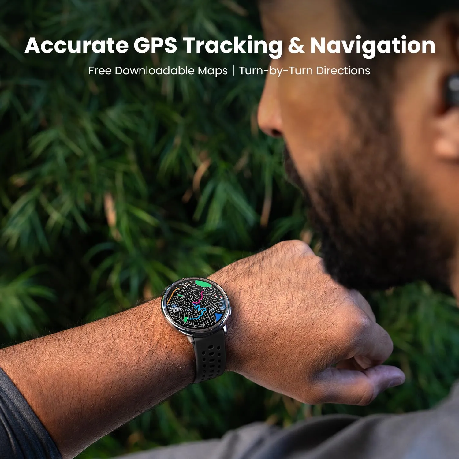 Amazfit Active 2 Smartwatch – AMOLED 1,75", GPS, Batteria 10 Giorni, 160+ Sport, Cardio, Sonno, Per Android E IPhone (nero)