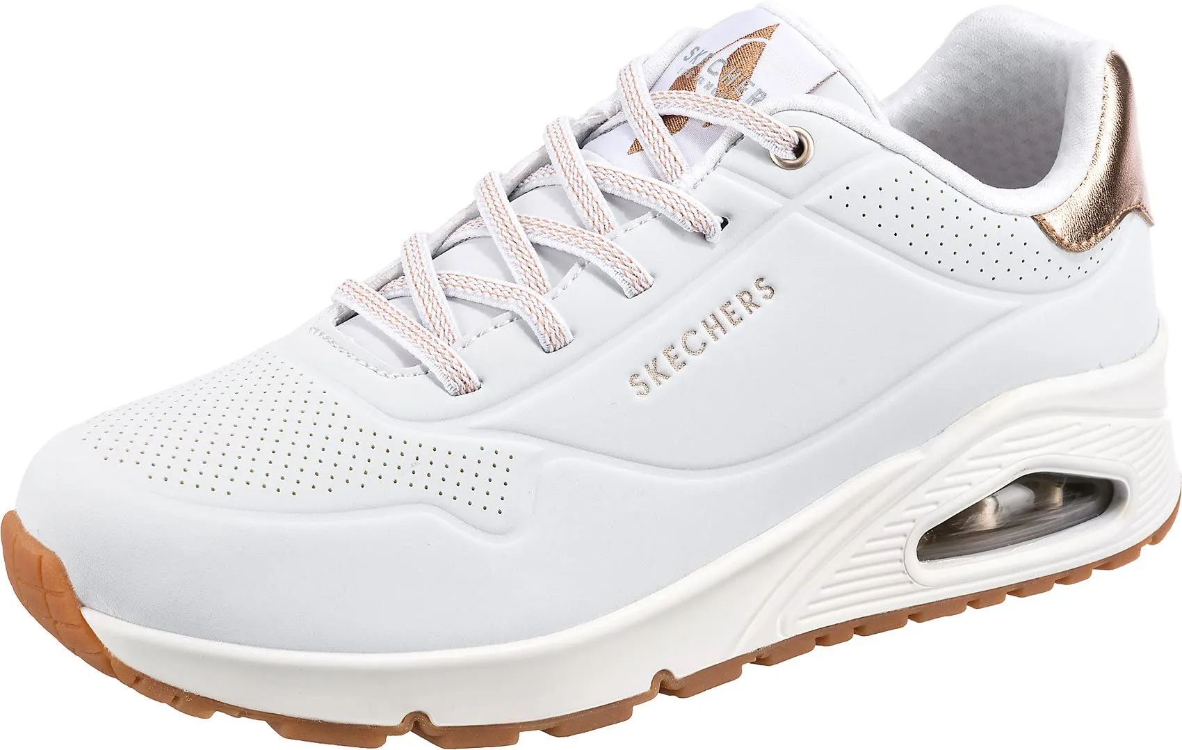 Skechers Uno - Shimmer Away Scarpe da Ginnastica Donna Bianco