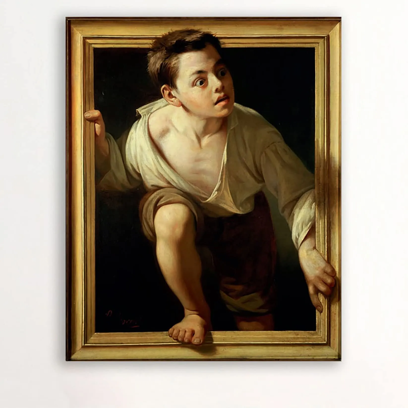 Quadro Famoso Sfuggendo alla Critica di Pere Borrell del Caso - Stampa su Tela