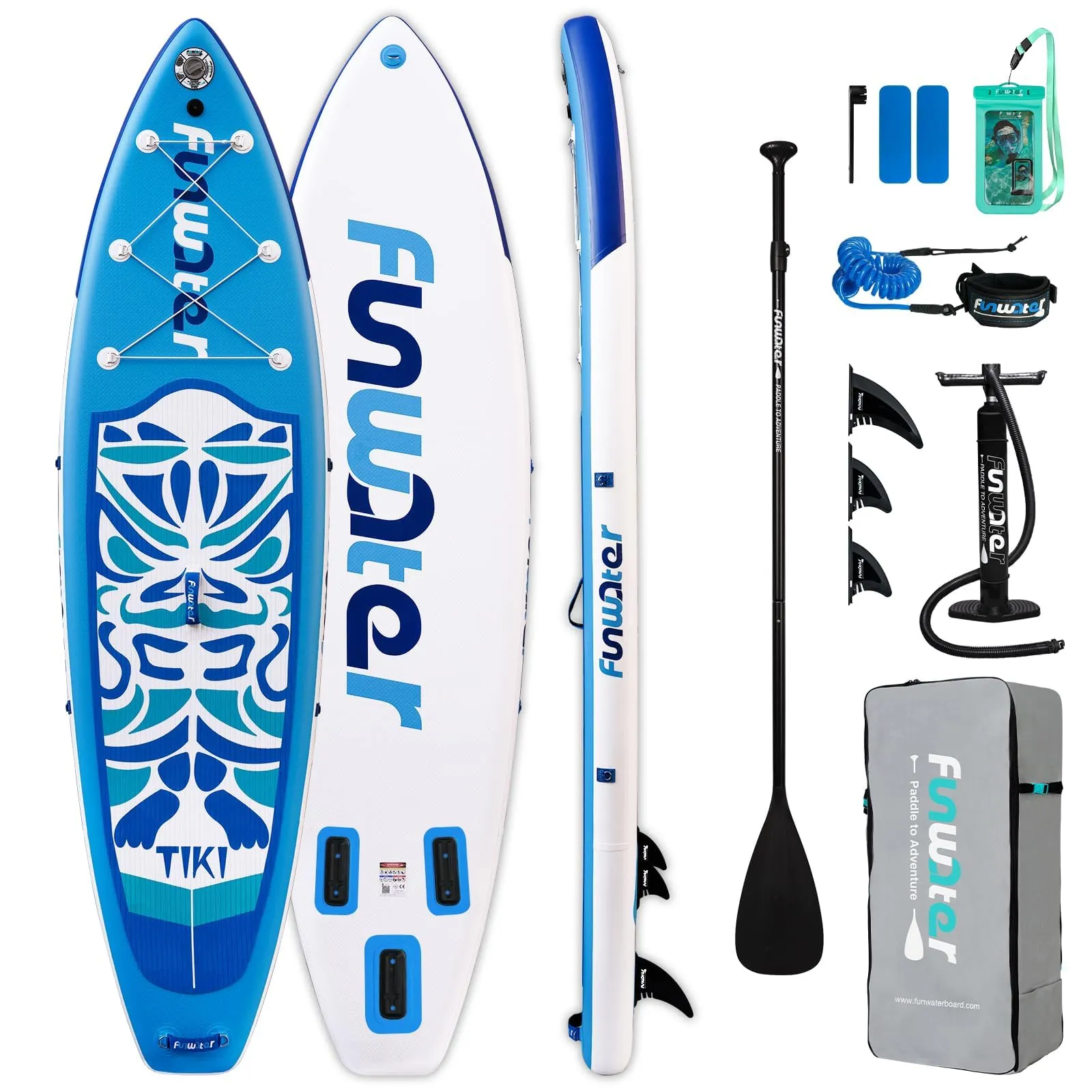 FunWater Stand Up Paddle Board Gonfiabile Blu