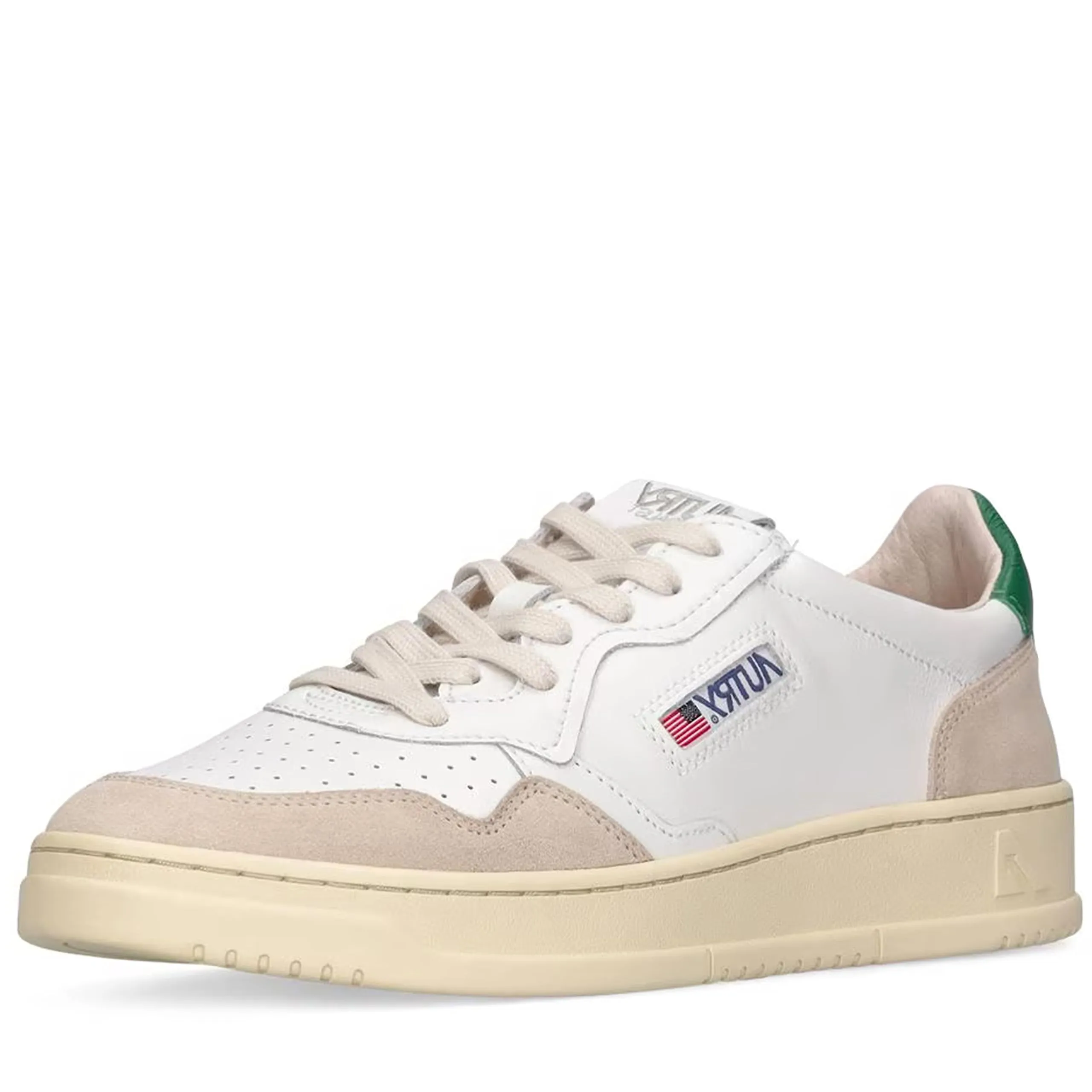 Sneakers Autry Uomo Pelle Bianca e Verde - Collezione AUMLS23
