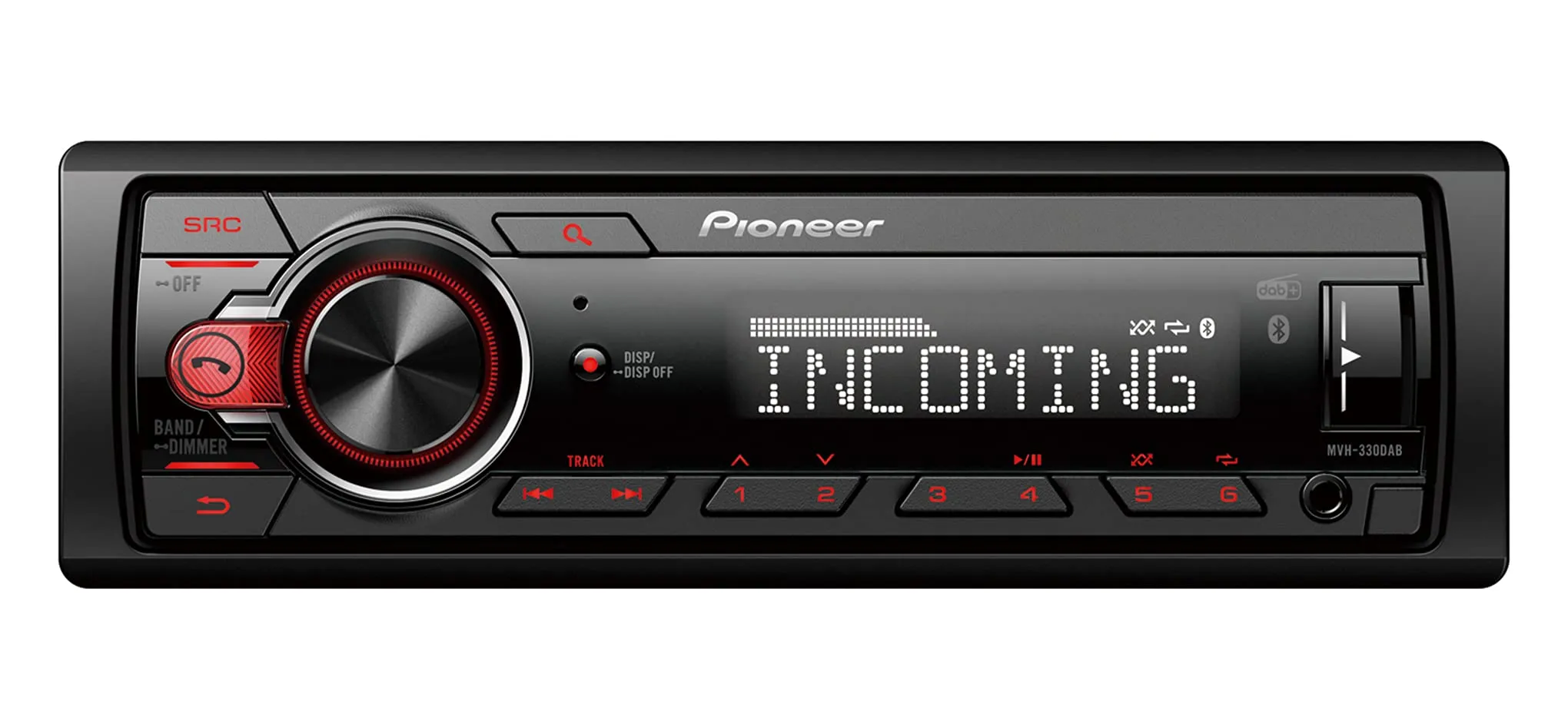 Pioneer MVH-330DAB-AN Autoradio Digitale DAB+ con Bluetooth e Antenna DAB Inclusa