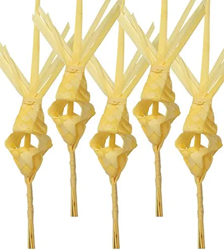 Palme Intrecciate Bianche per Domenica delle Palme - Pack da 5 Unità