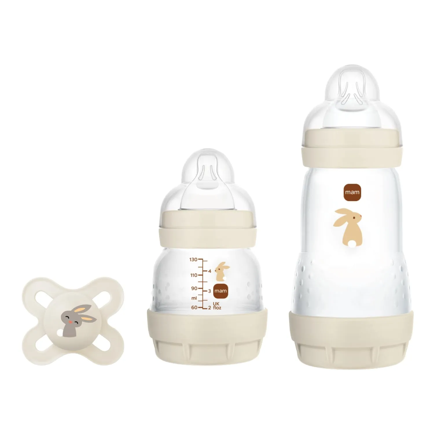 MAM Set Regalo Neonato - Biberon Anticolica, Ciuccio Original Start