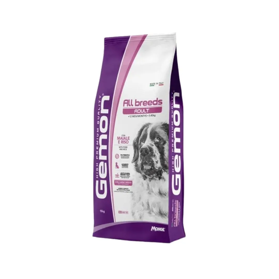 Gemon All Breeds Adult Maiale e Riso 15kg