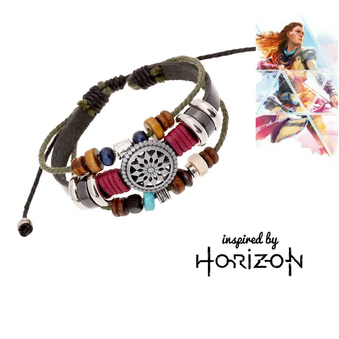 Bracciale Ispirato alla Tribù Carja di Strike3D - Gioiello Gaming Forbidden West Aloy